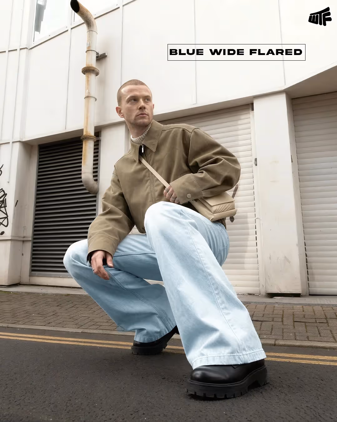 Blue Wide Flared Jeans  image 6