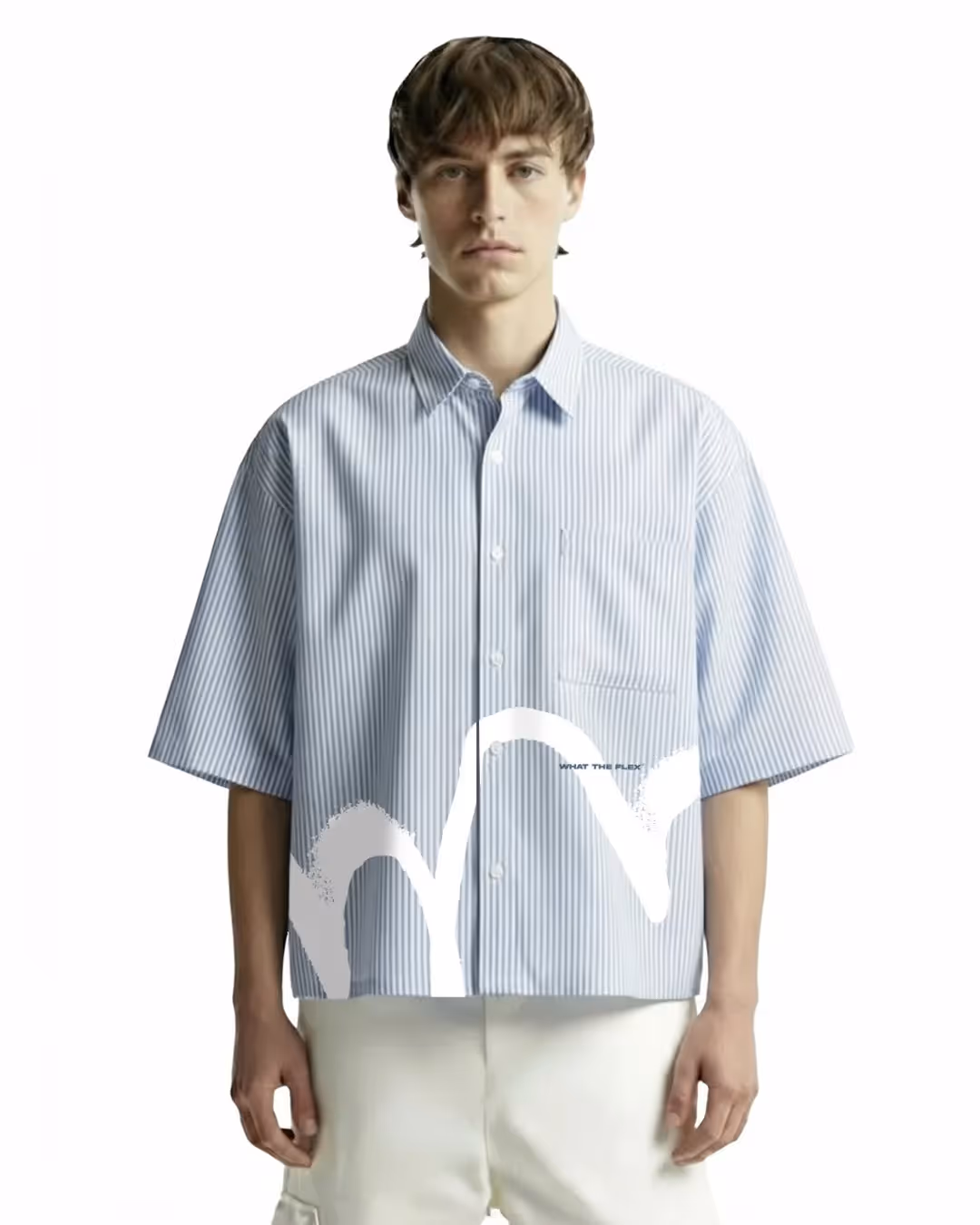 Bts Half Sleeve Striped Shirt image 2