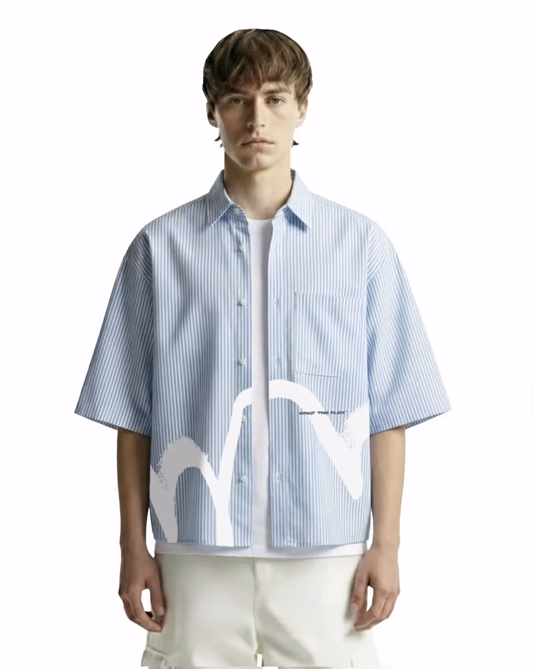Bts Half Sleeve Striped Shirt image 3