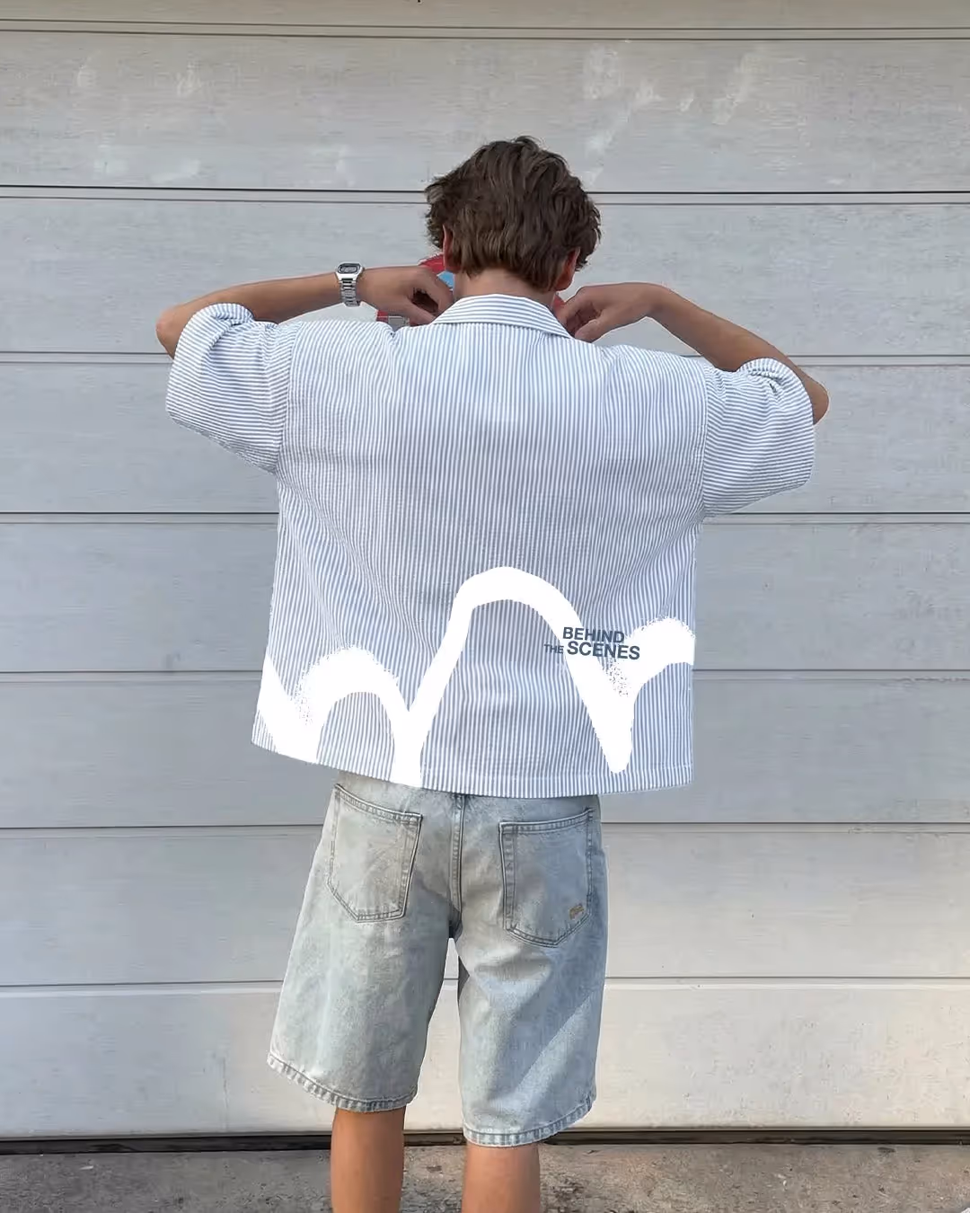 Bts Half Sleeve Striped Shirt image 6