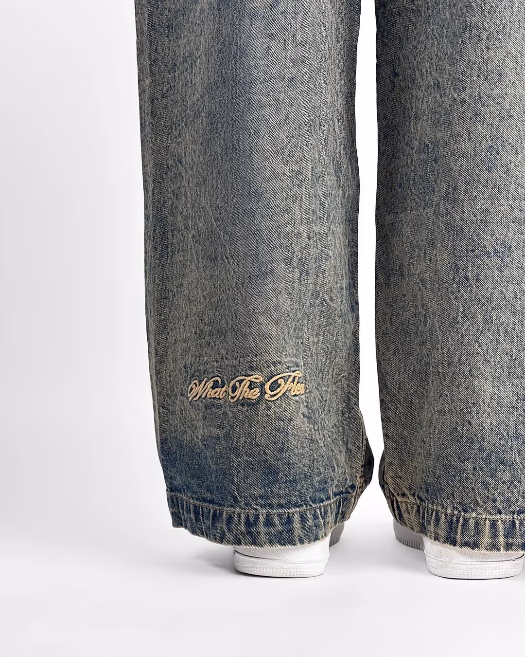 Burnt Blue Baggy Jeans image 9