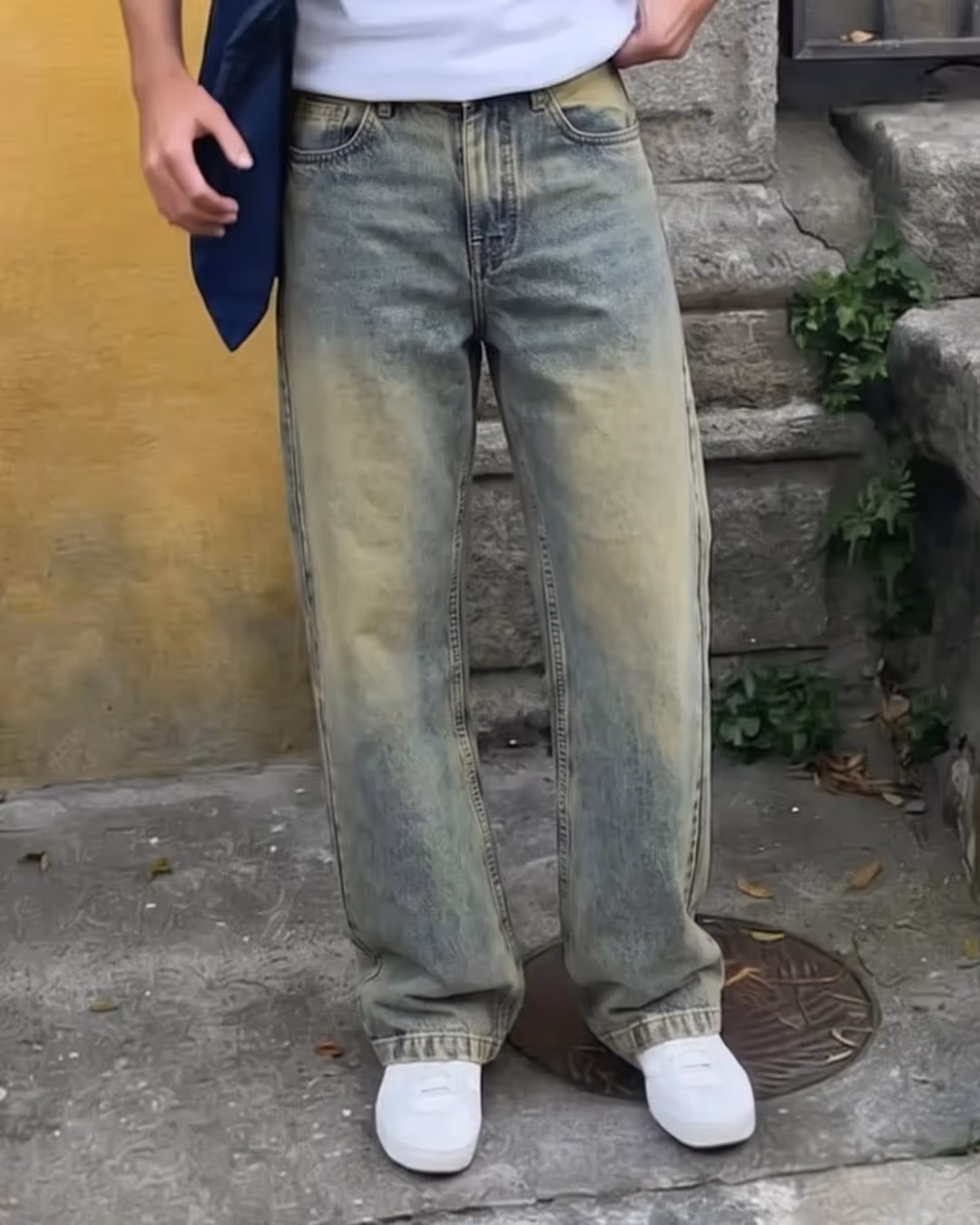 Burnt Blue Straight Cut Jeans image 3