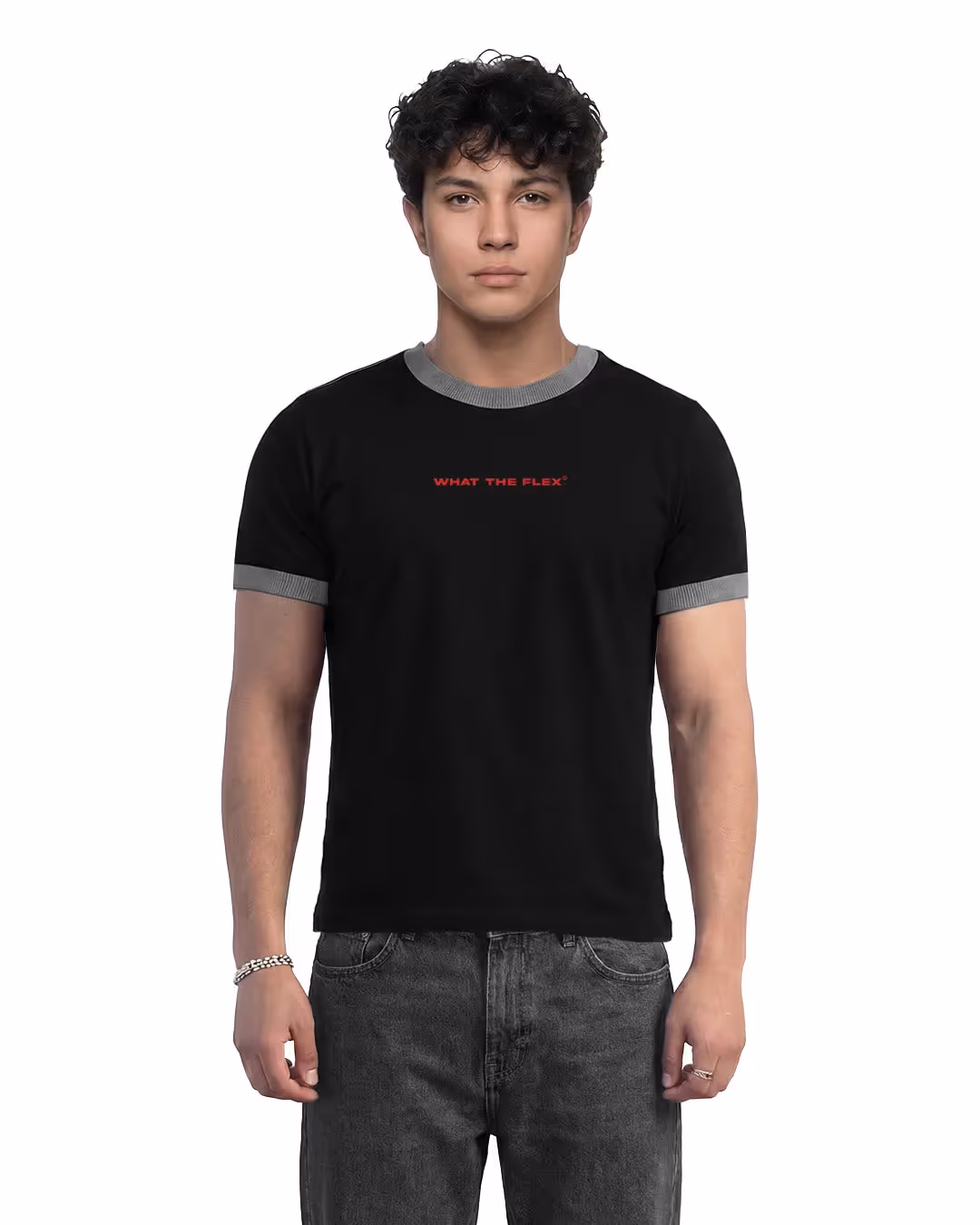 By Myself Slim Fit Ringer T-shirt image 2