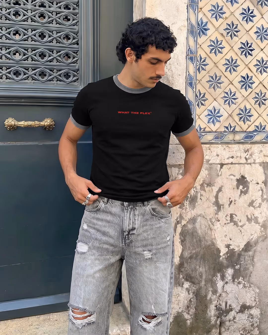 By Myself Slim Fit Ringer T-shirt image 6
