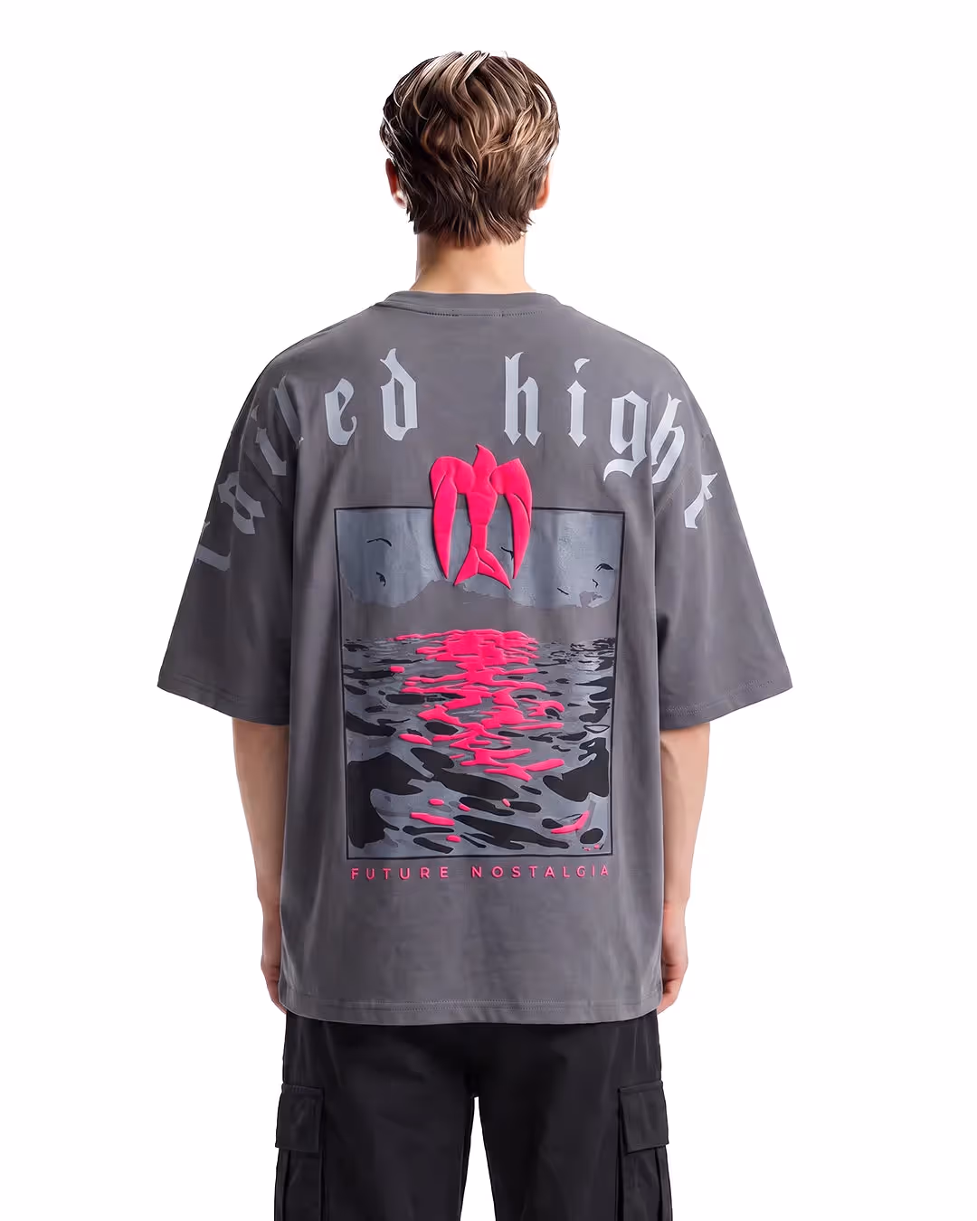 Called Higher Grey Heavyweight T-shirt image 2