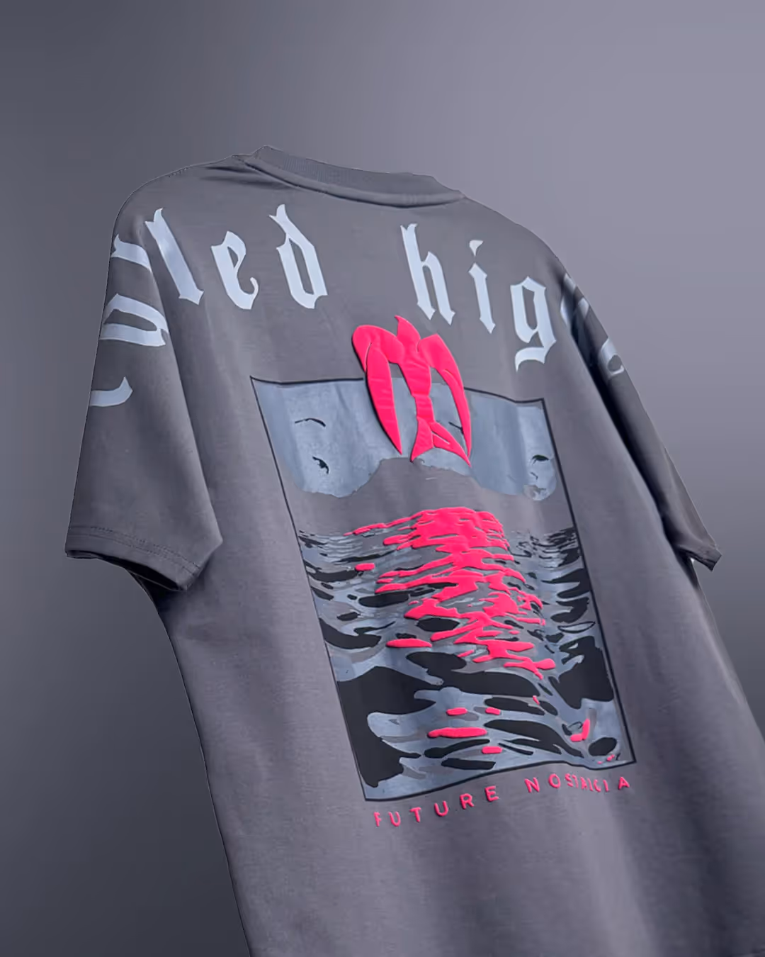 Called Higher Grey Heavyweight T-shirt image 3