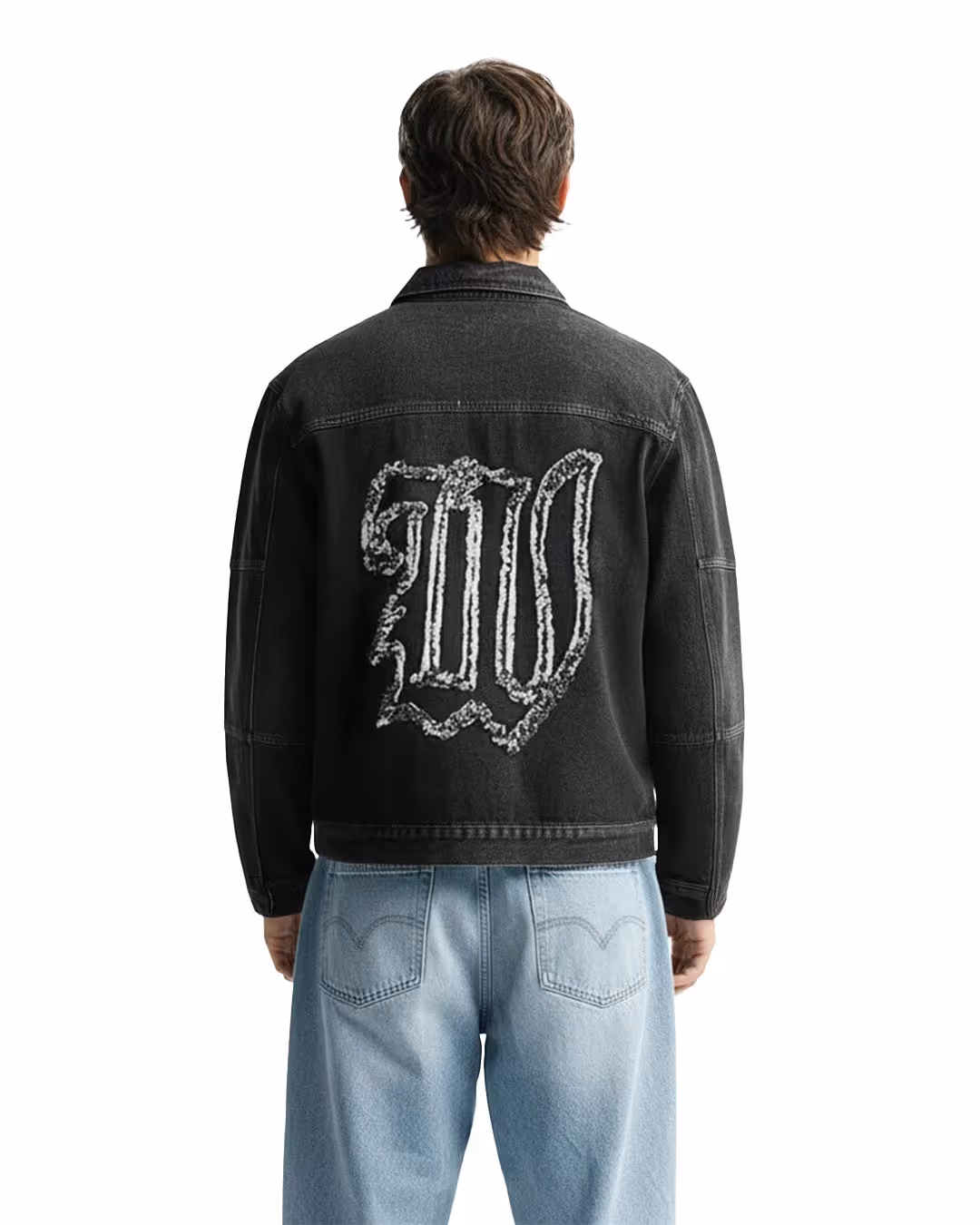 Charcoal Black Denim Jacket image 1