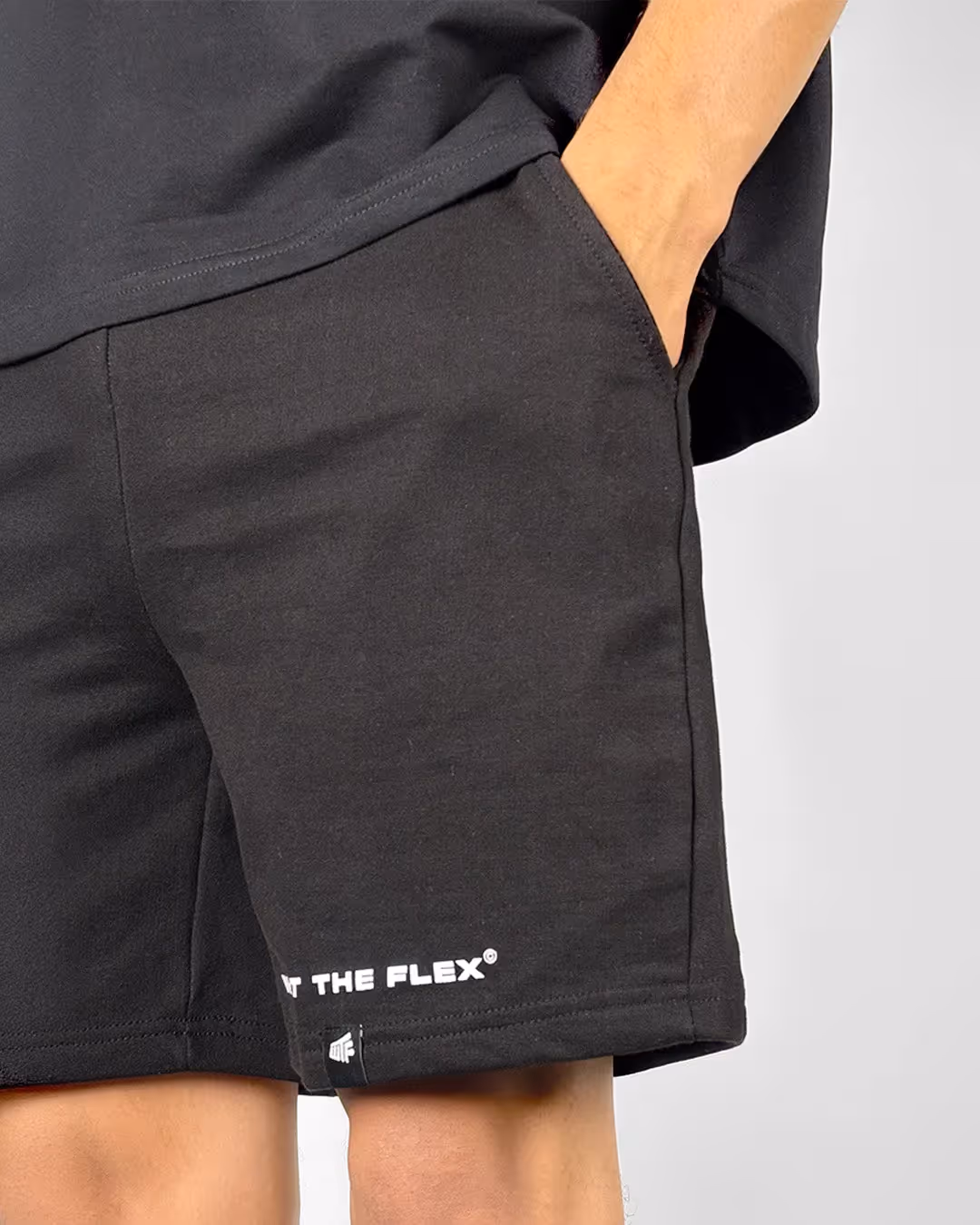 Classic Black Cotton Shorts image 7