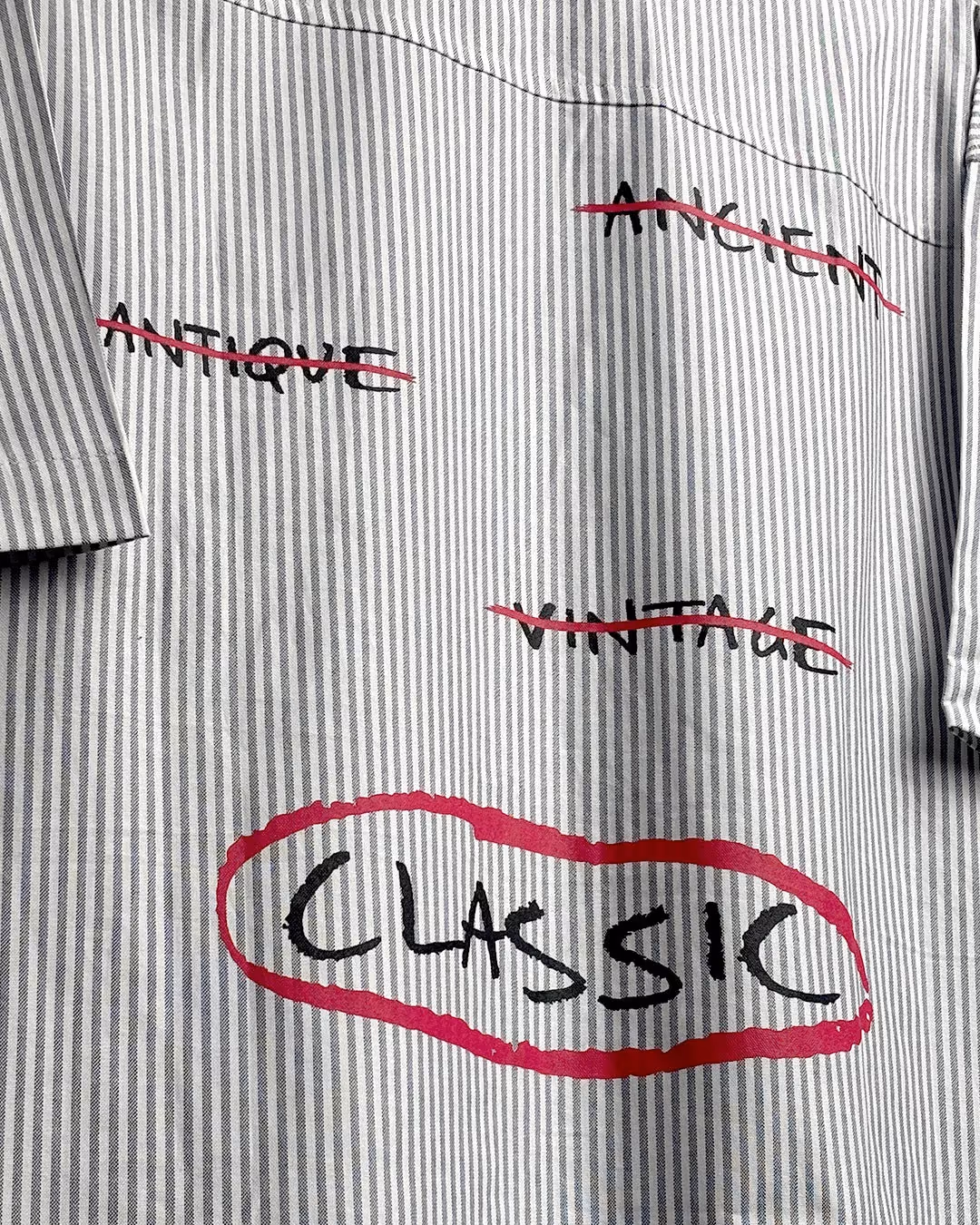 Classic Black Half Sleeves Striped Shirt image 10