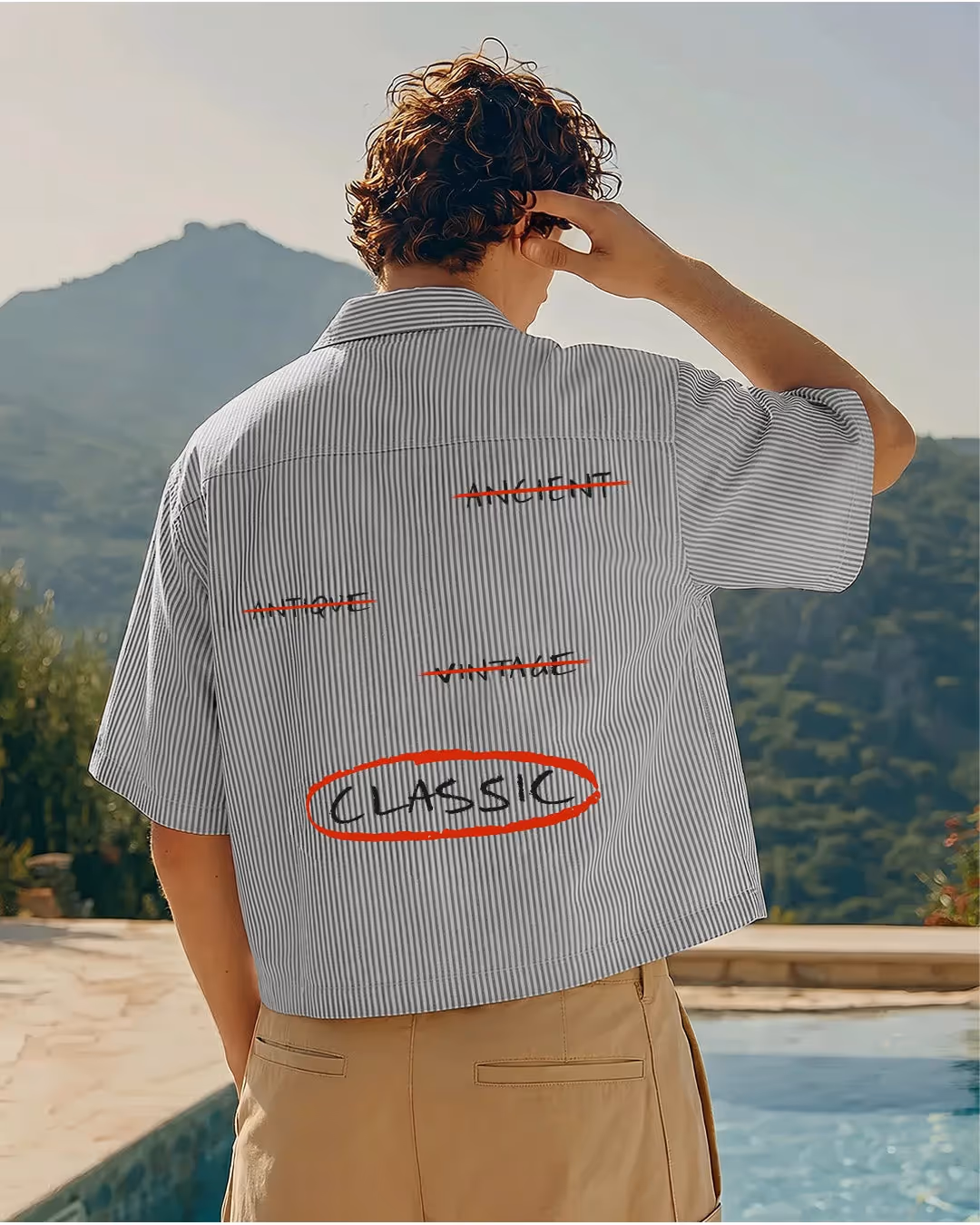 Classic Black Half Sleeves Striped Shirt image 4