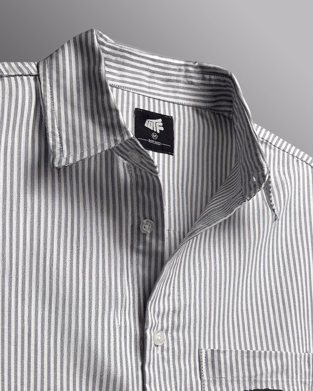 Classic Black Half Sleeves Striped Shirt image 8