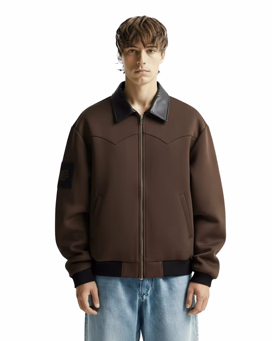 Cocoa Leather Cut Jacket image 2