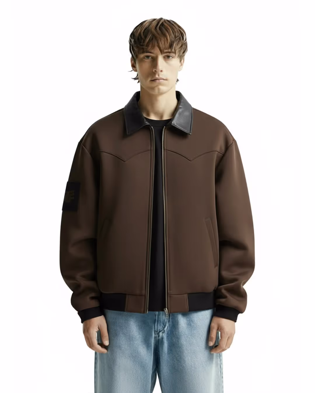 Cocoa Leather Cut Jacket image 3