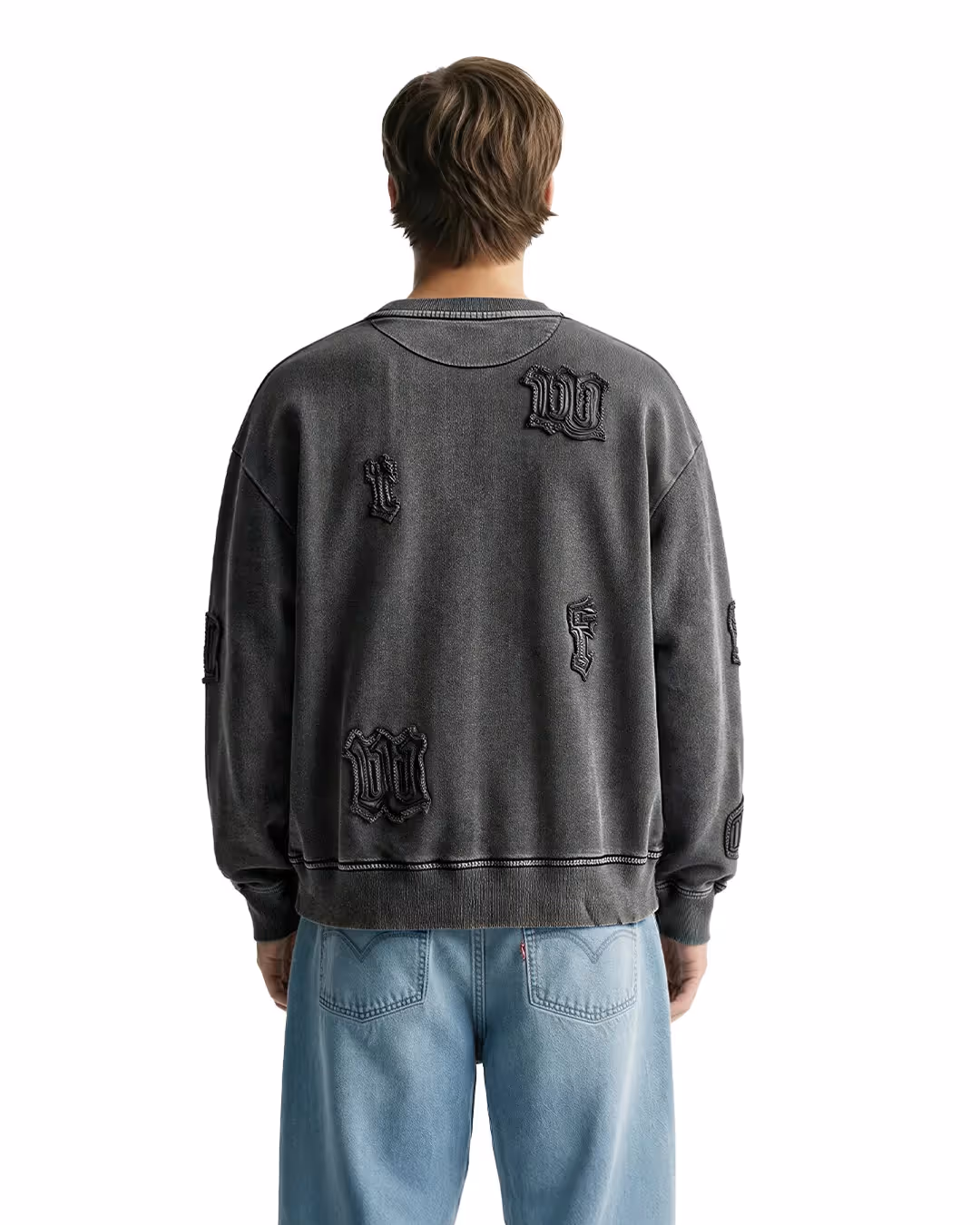 Coded Acid Wash Sweatshirt image 1