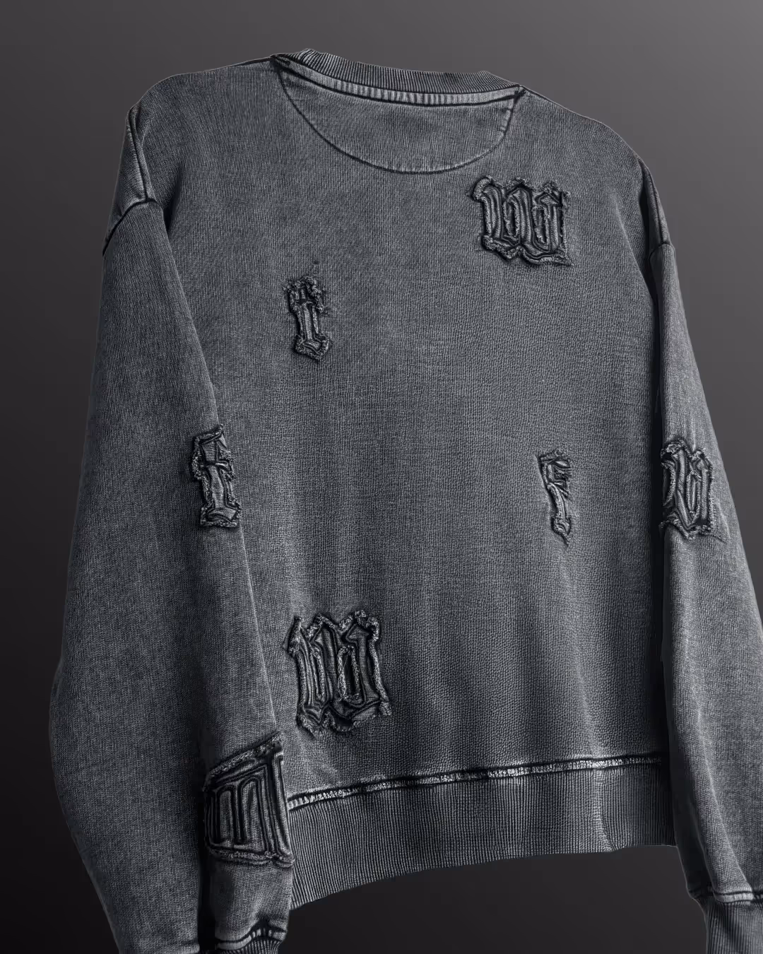 Coded Acid Wash Sweatshirt image 3