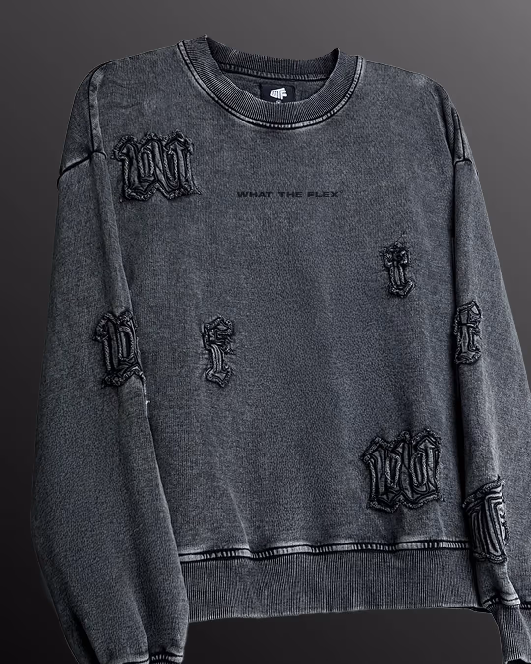 Coded Acid Wash Sweatshirt image 4
