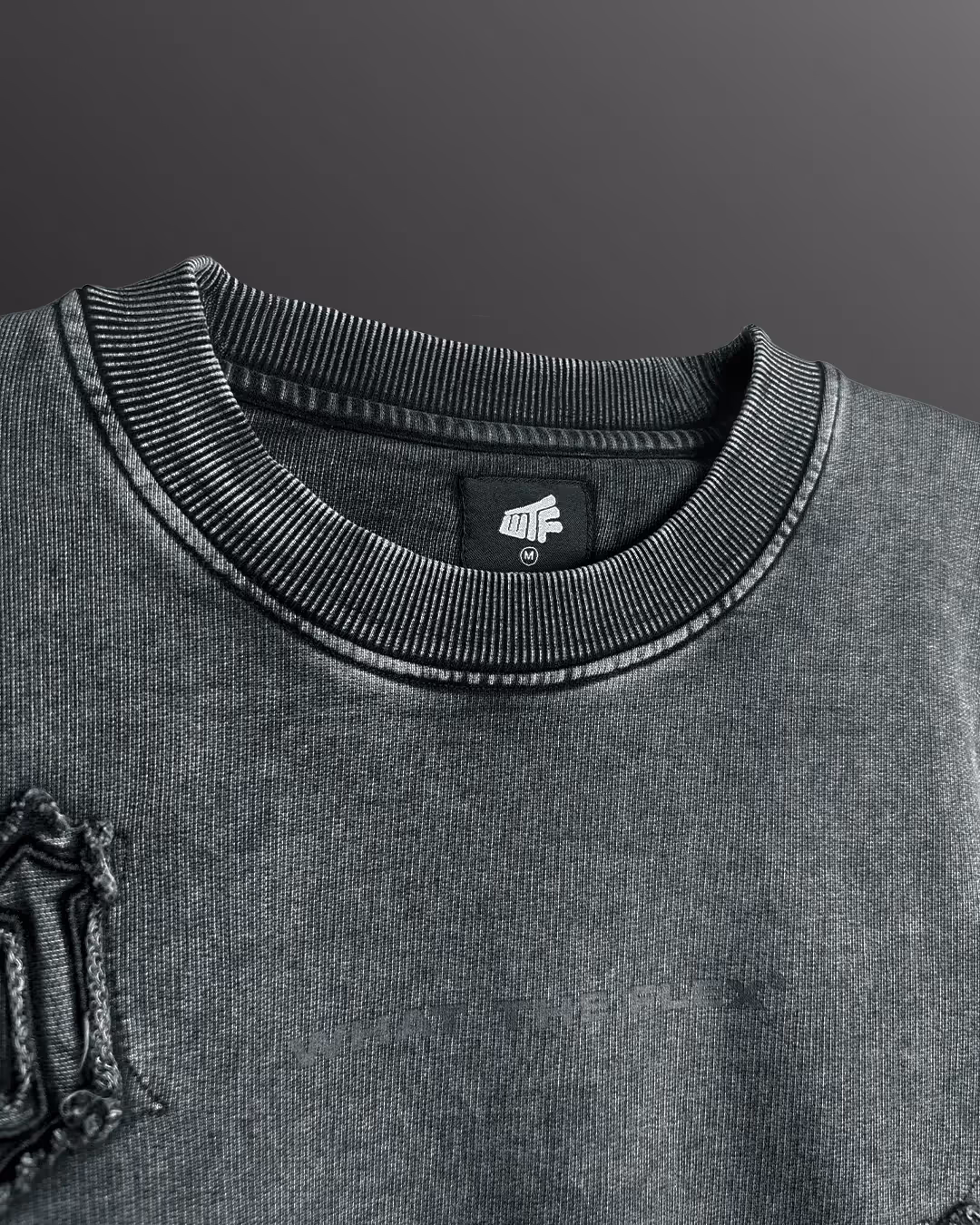 Coded Acid Wash Sweatshirt image 6
