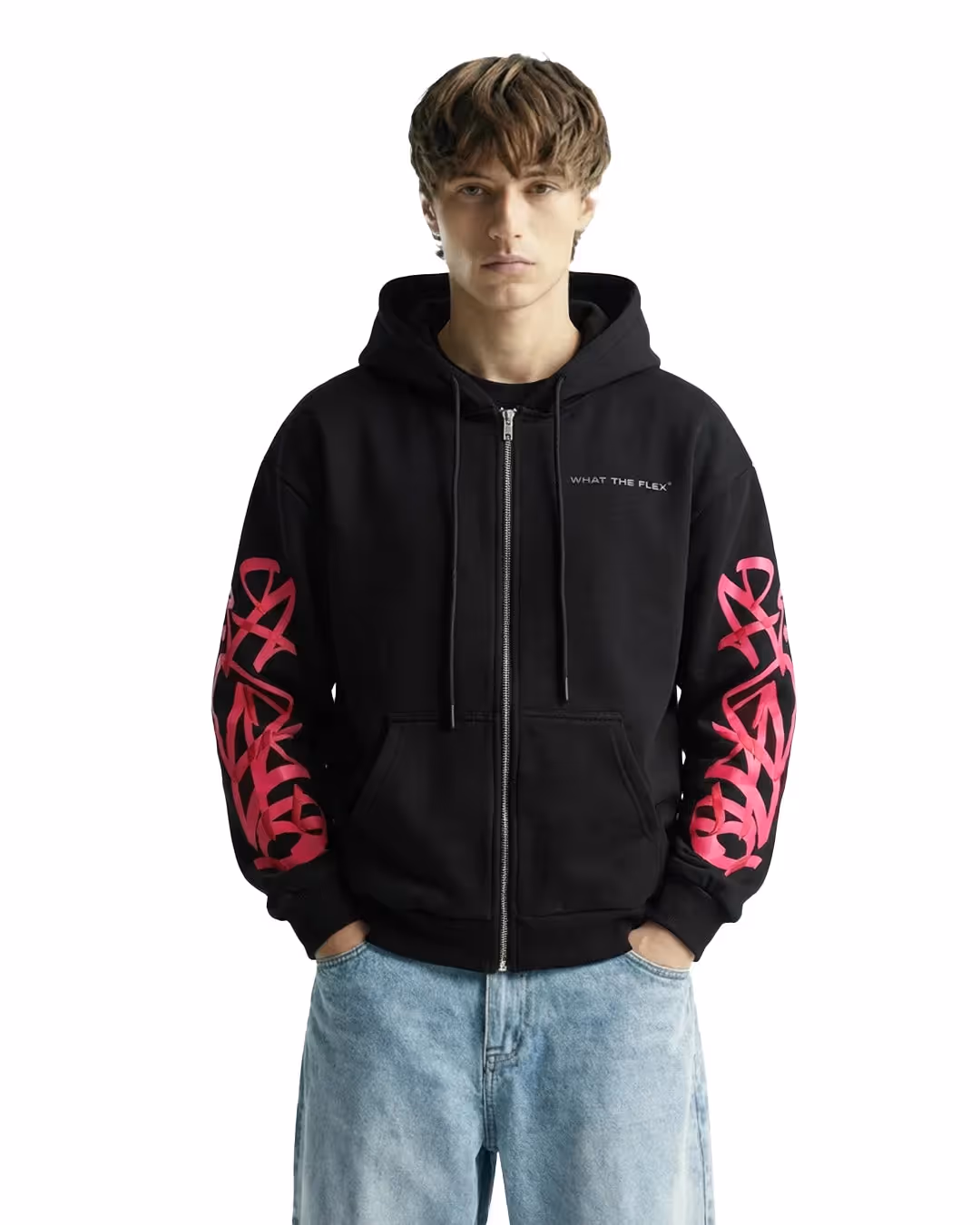 Concrete Dreams Black Zipper Hoodie image 2