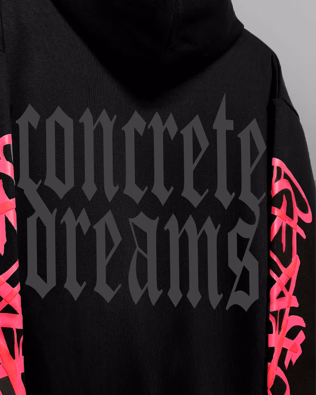 Concrete Dreams Black Zipper Hoodie image 6