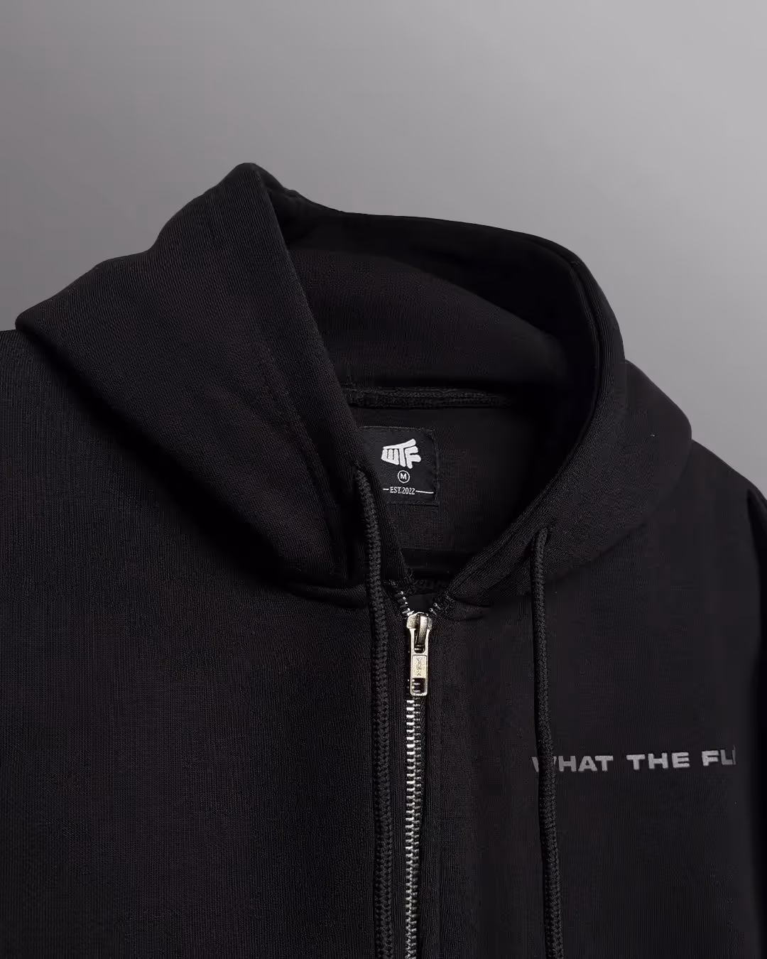 Concrete Dreams Black Zipper Hoodie image 8