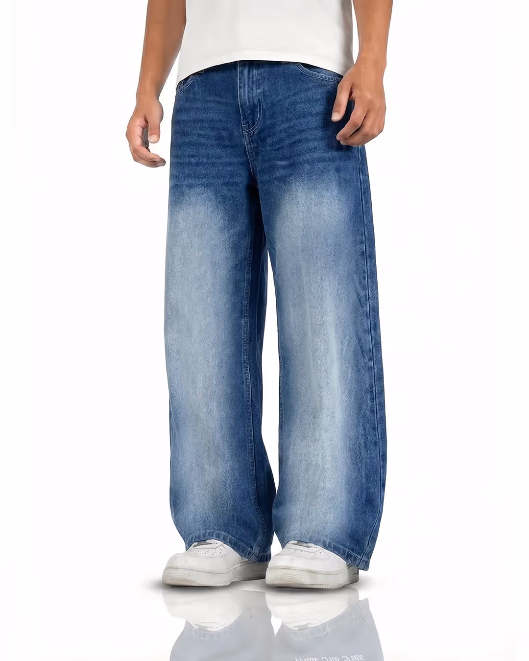 Cool Blue Baggy Jeans image 1