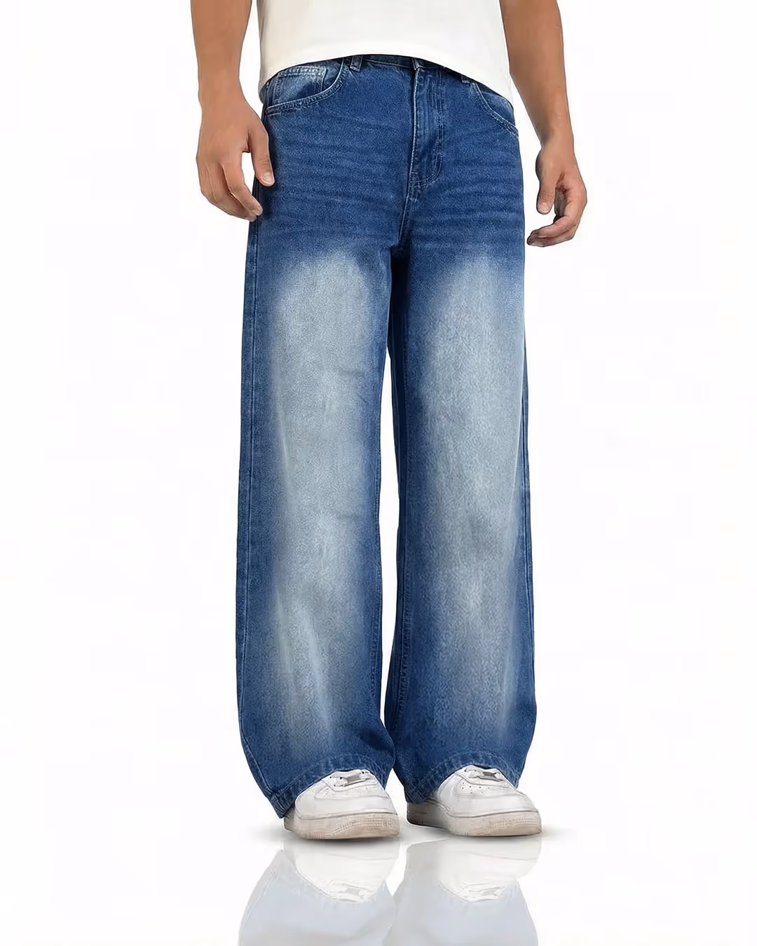 Cool Blue Baggy Jeans image 2