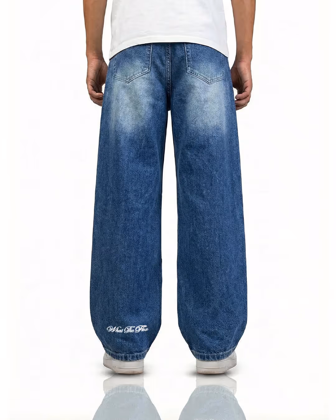 Cool Blue Baggy Jeans image 5