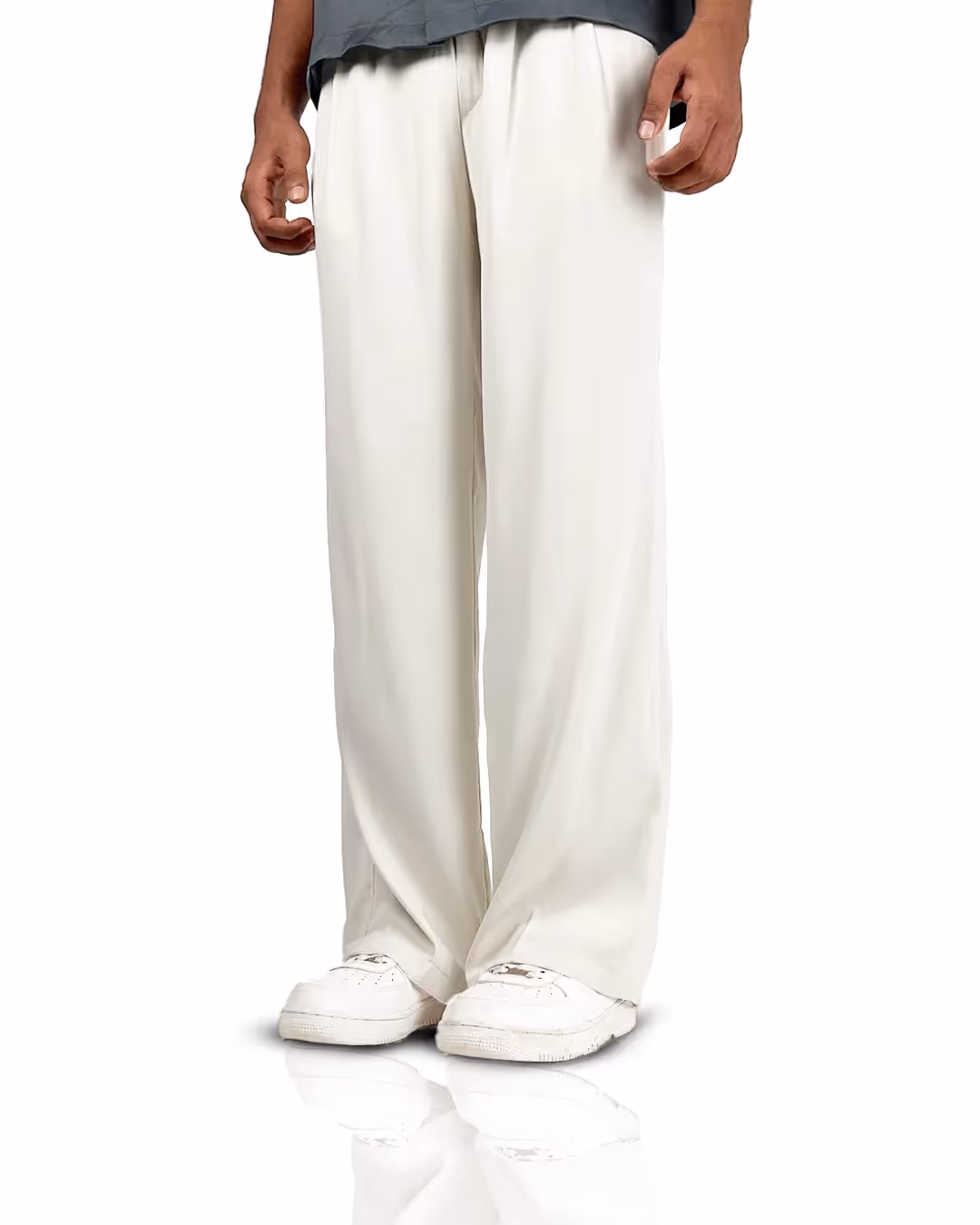 Cream Classic Korean Pants image 1