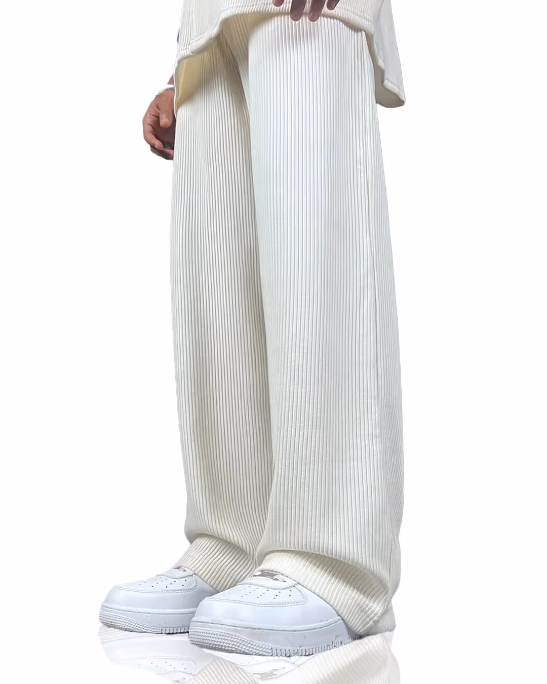 Cream Ribbed Co-ord Set image 5