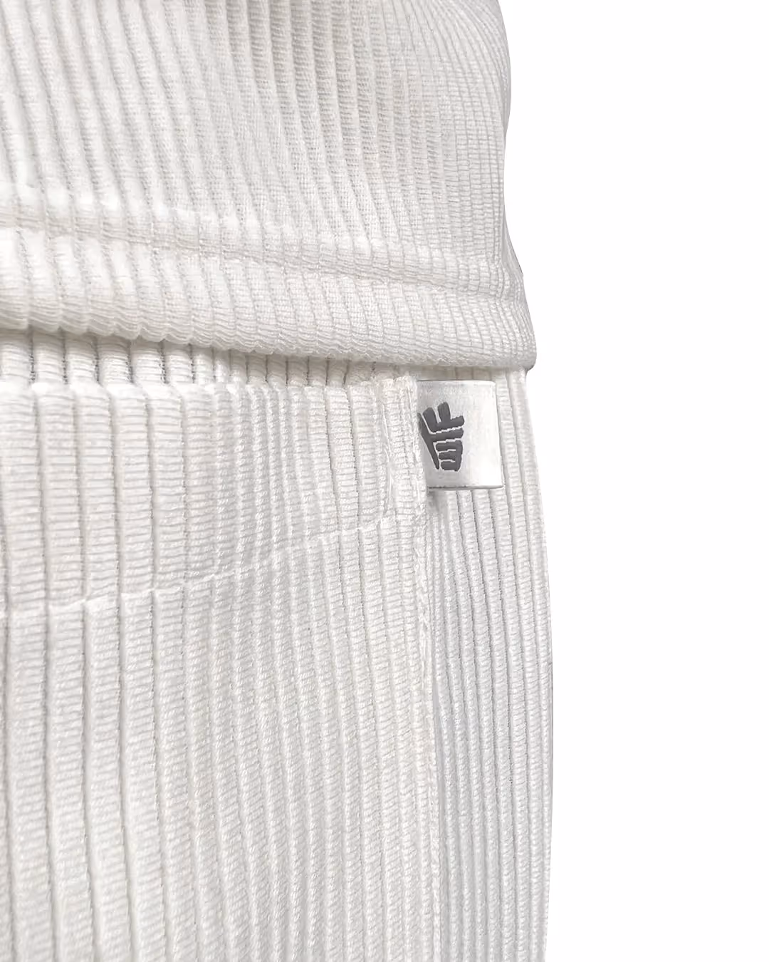 Cream Ribbed Pants image 6