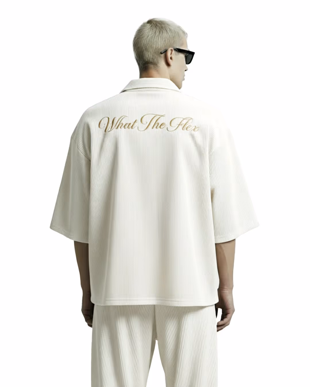 Cream Ribbed Shirt image 1