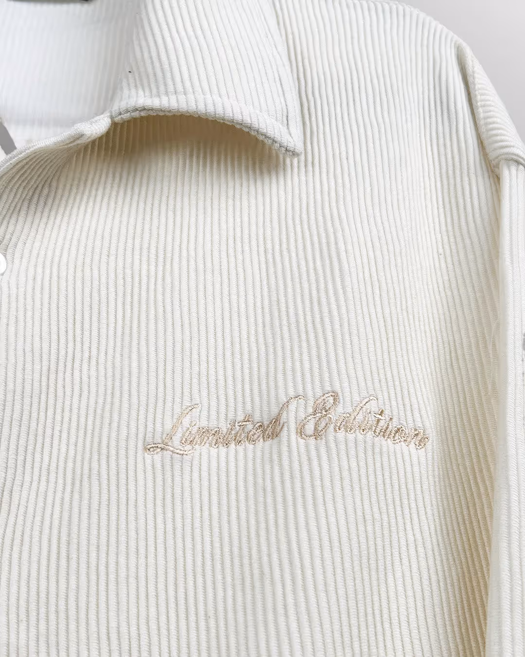 Cream Ribbed Shirt  image 6