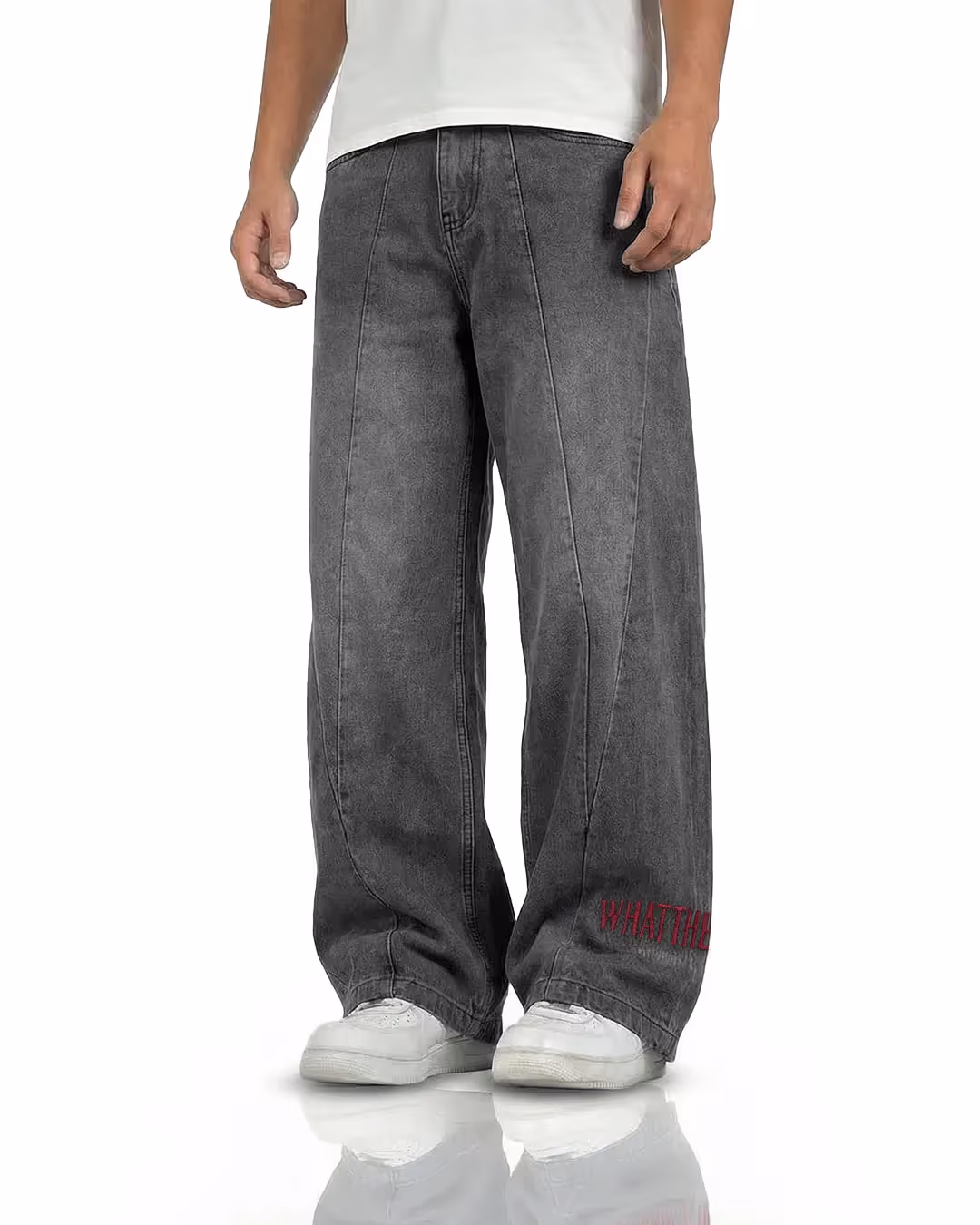 Cypher Grey Baggy Jeans image 1