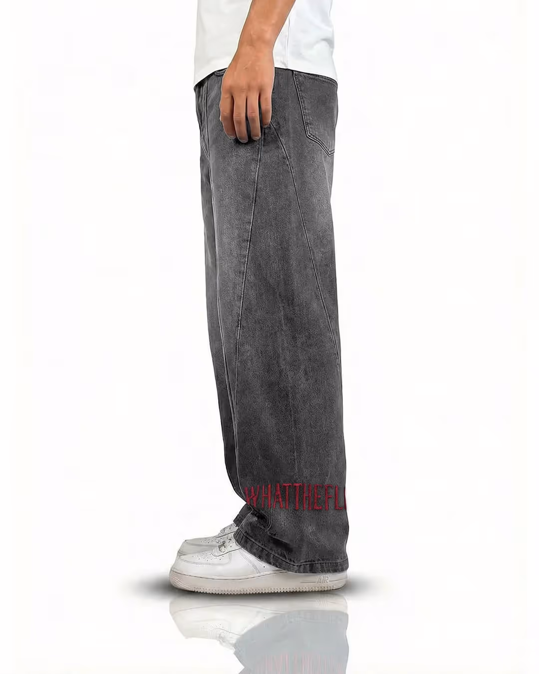 Cypher Grey Baggy Jeans  image 3