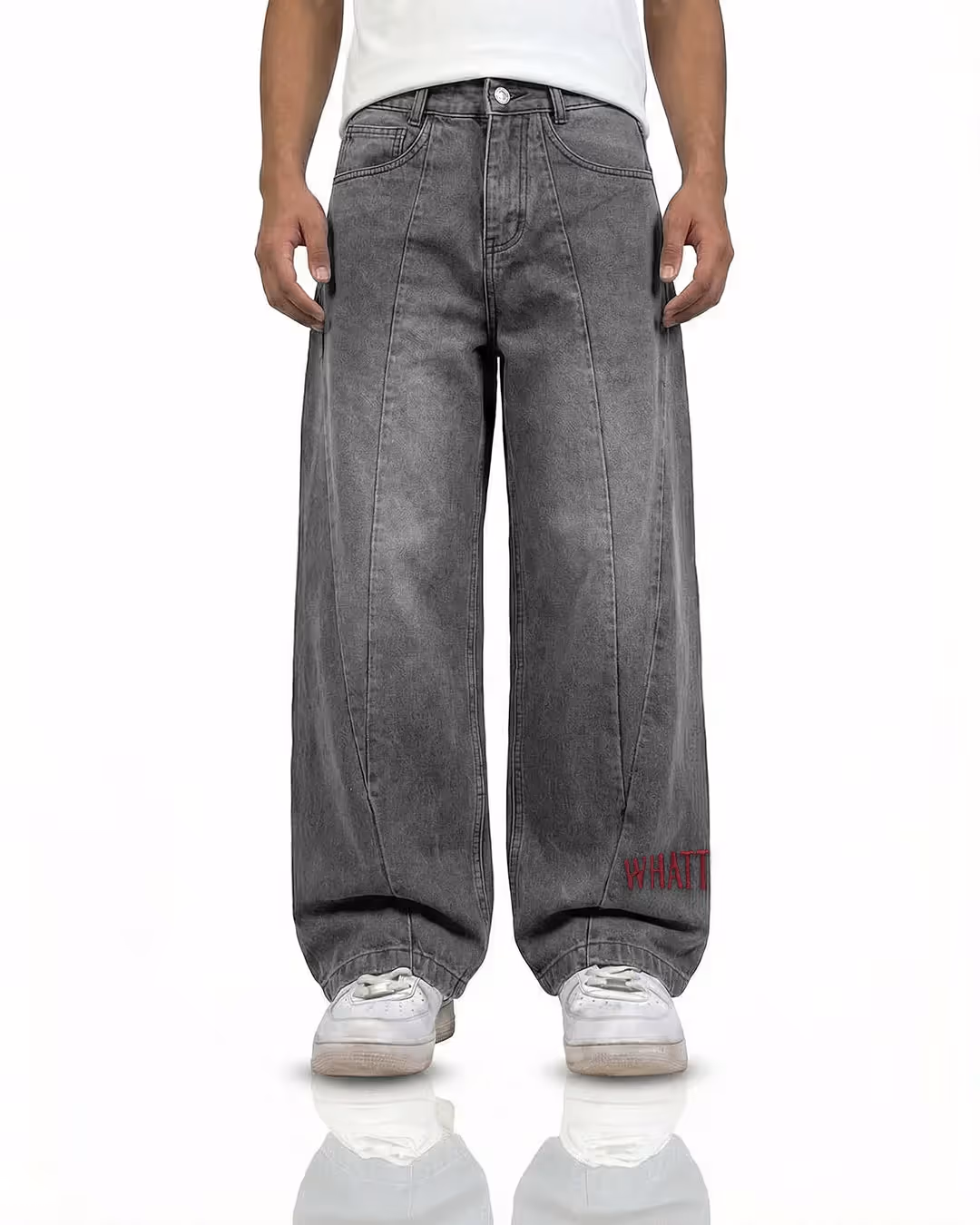 Cypher Grey Baggy Jeans  image 5