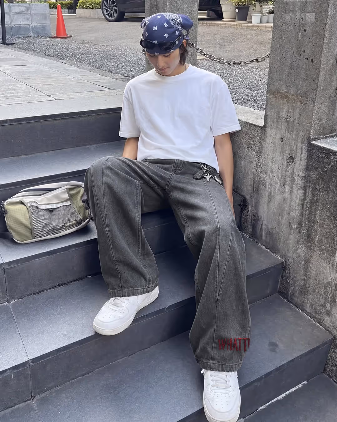 Cypher Grey Baggy Jeans  image 7