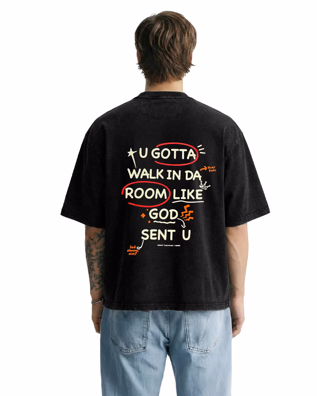 Da Win Acid Wash Boxy-Fit T-Shirt image 1