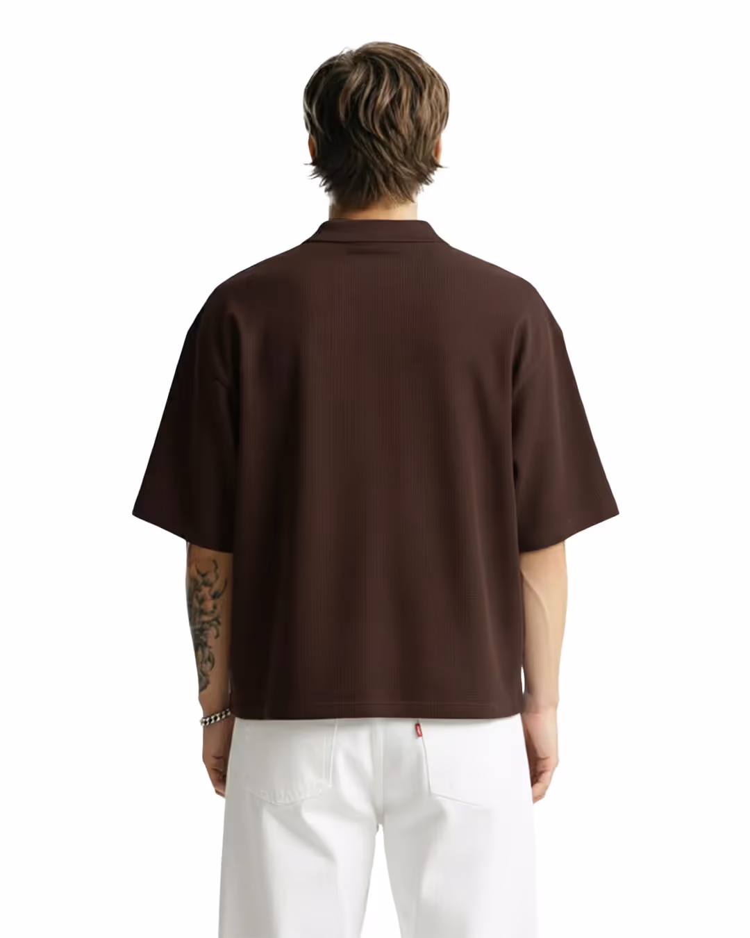 Dark Brown Polo T-Shirt image 2