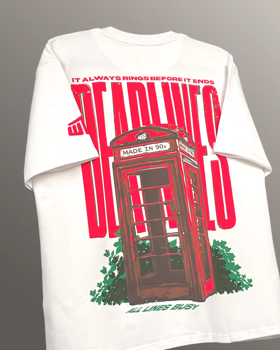 Deadlines Heavyweight White T-Shirt image 5