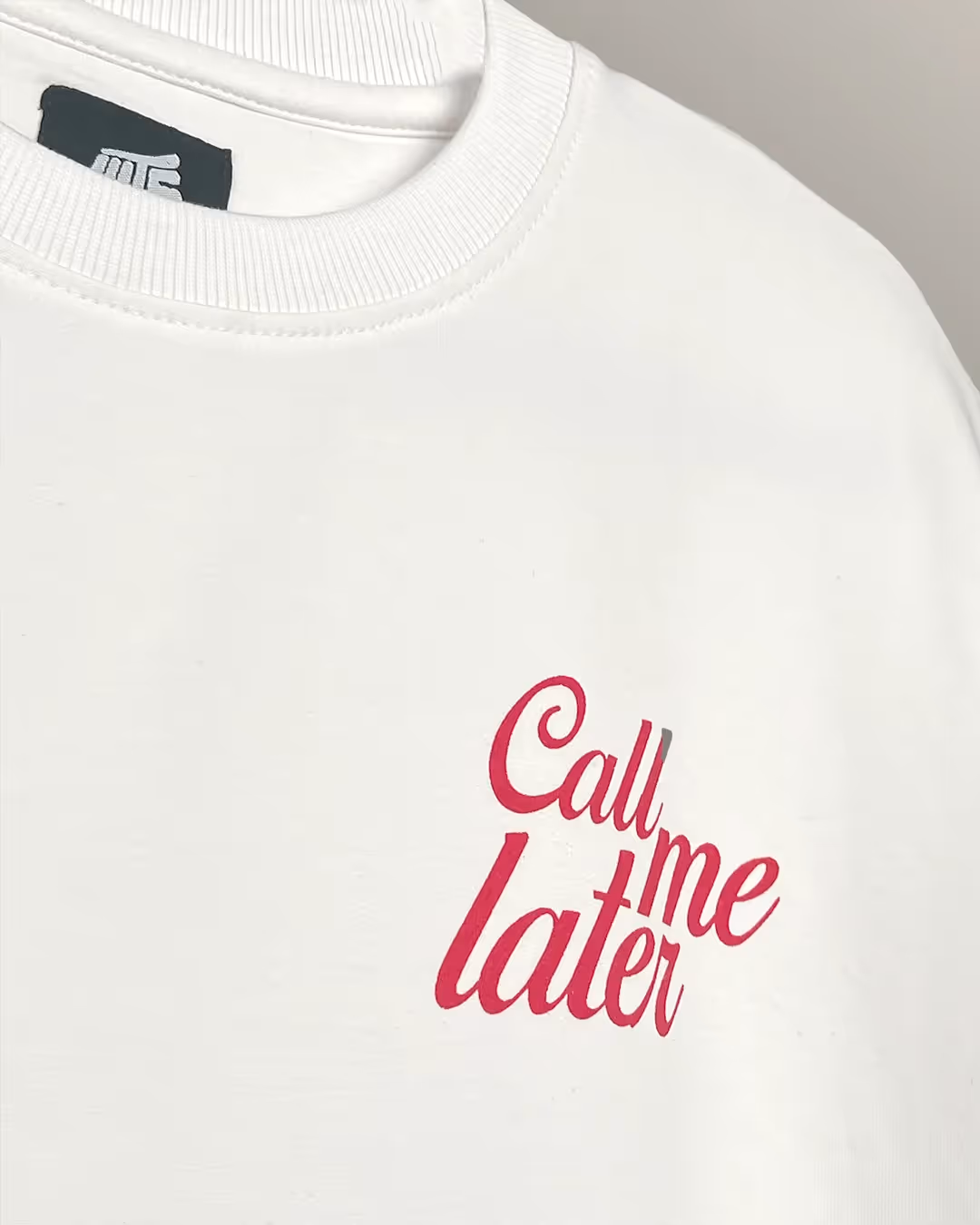 Deadlines Heavyweight White T-Shirt image 7