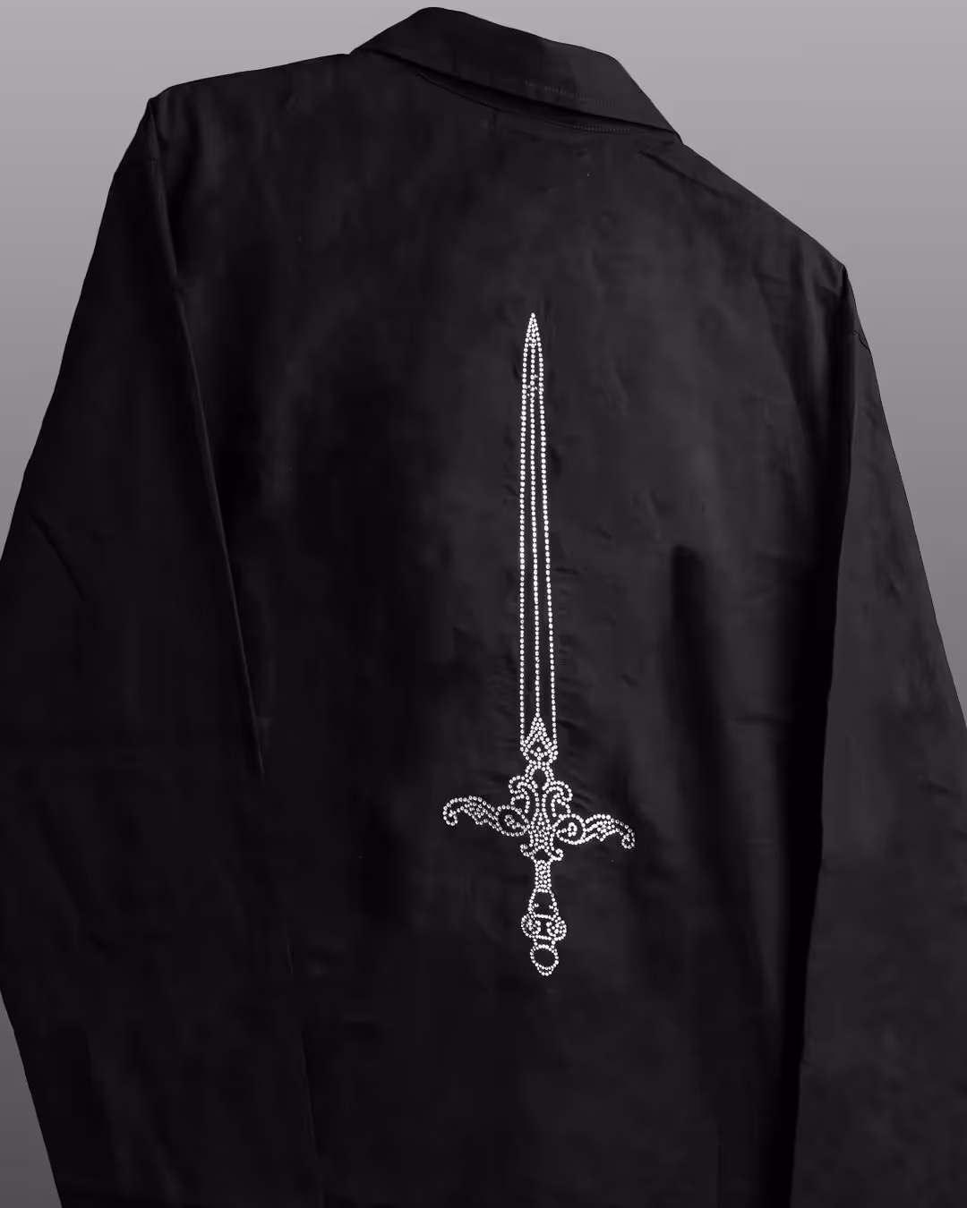 Death Oath Linen V-Neck Shirt image 3