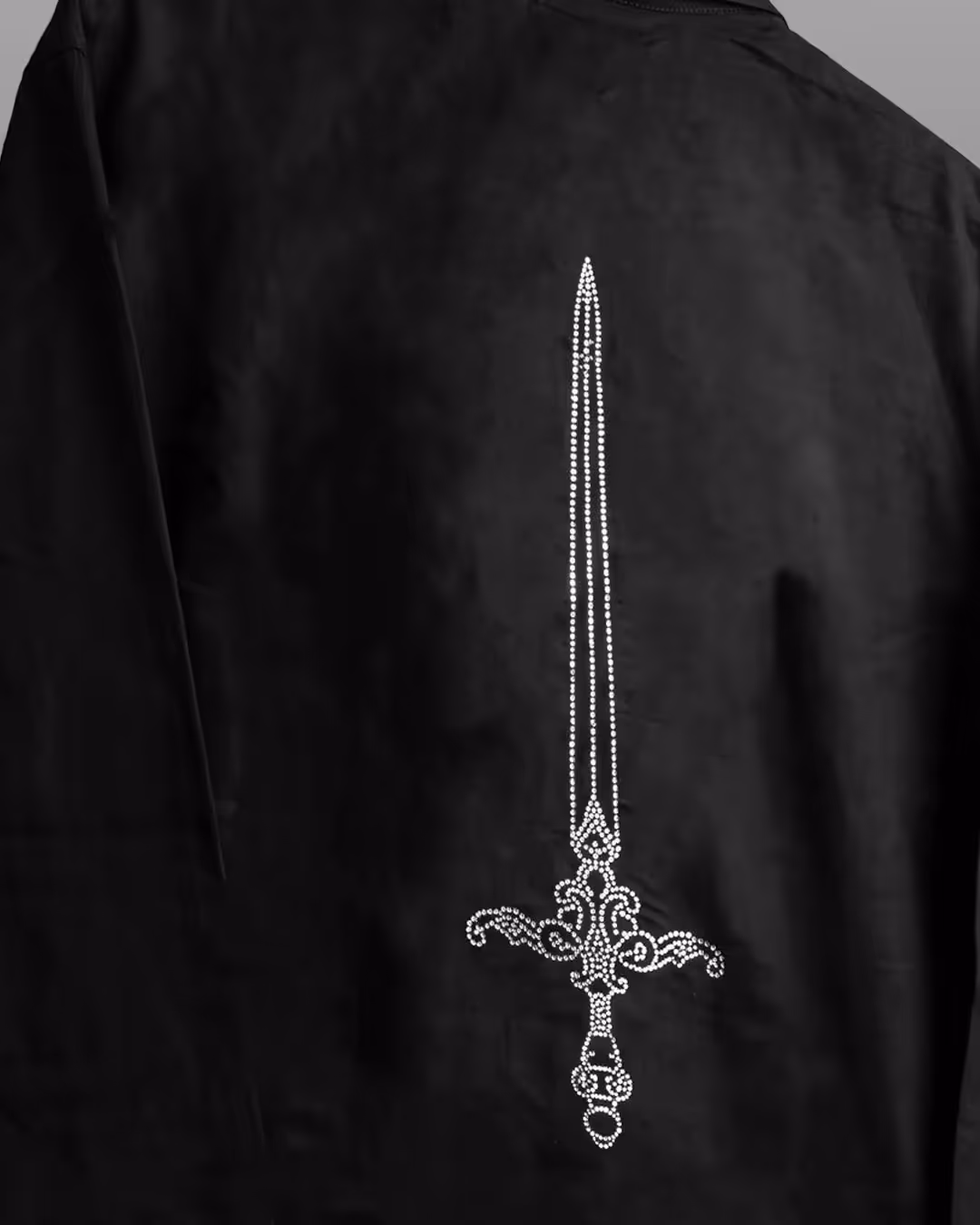 Death Oath Linen V-Neck Shirt image 7