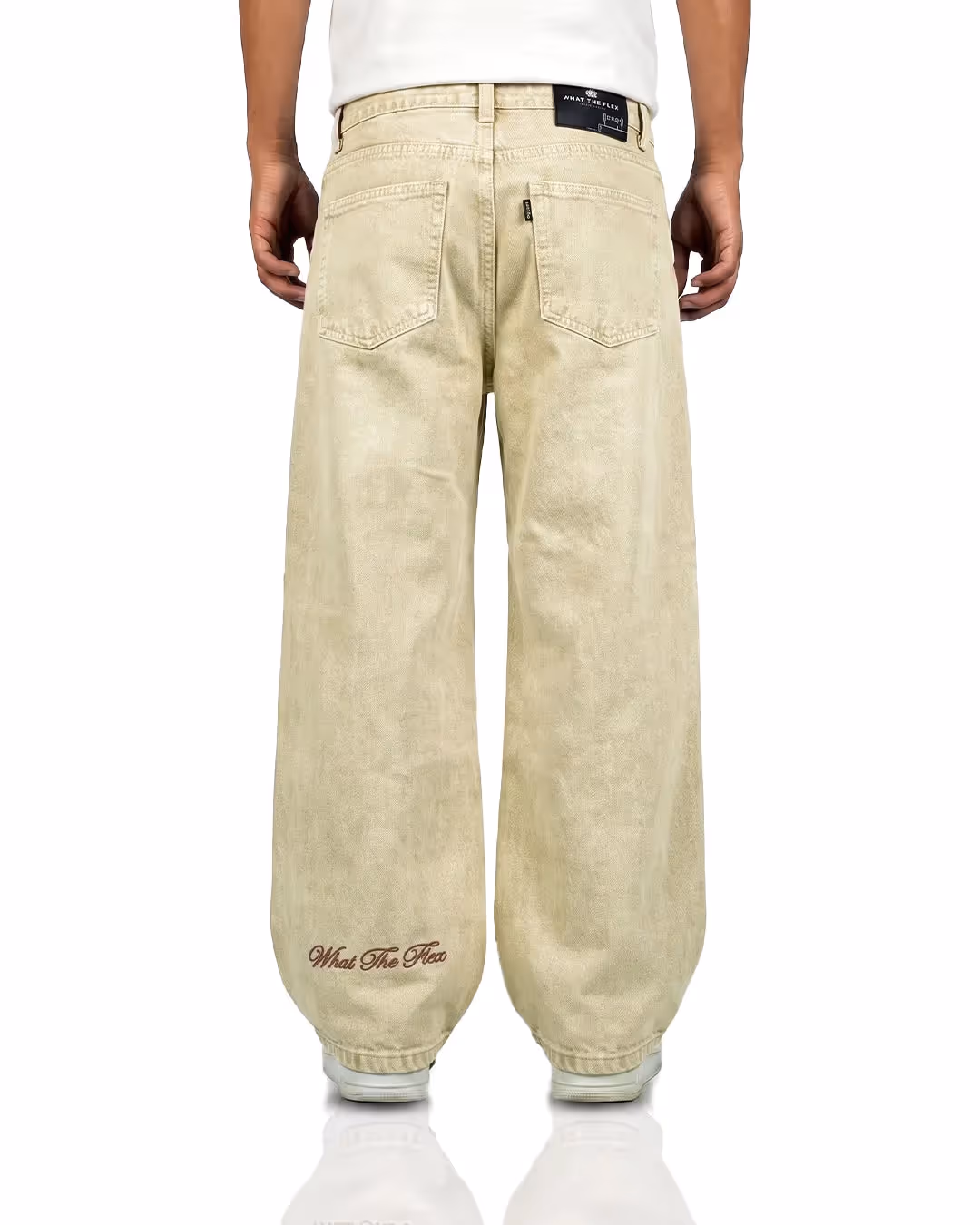 Desert Wash Solid Baggy Jeans  image 3