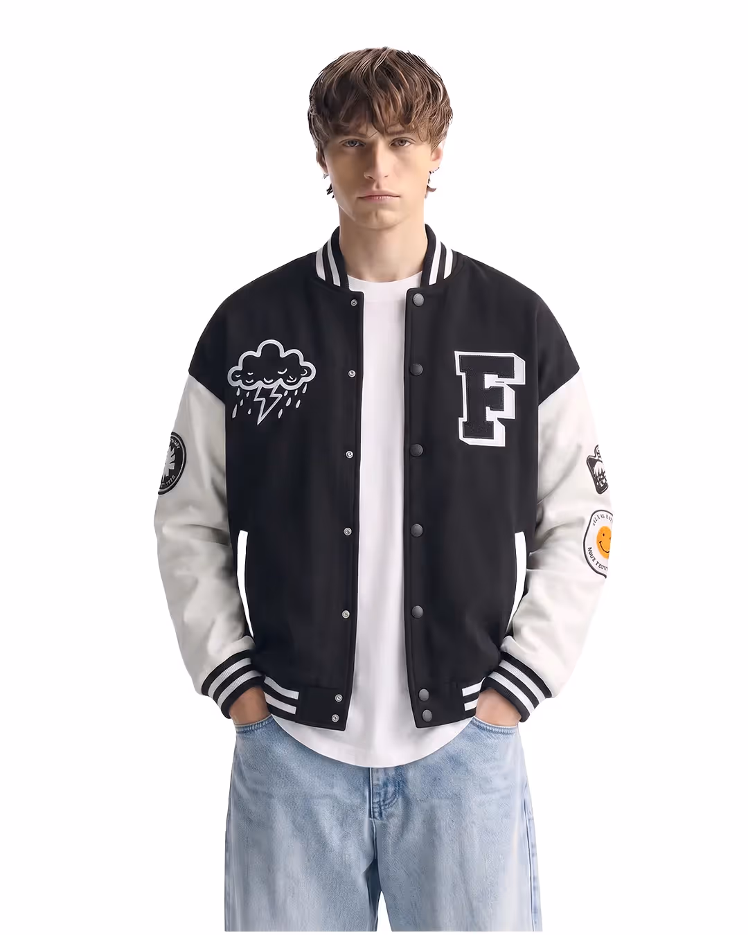 Did I Imagine It? Black Varsity Jacket image 1