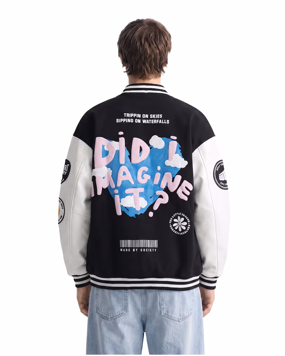 Did I Imagine It? Black Varsity Jacket image 2