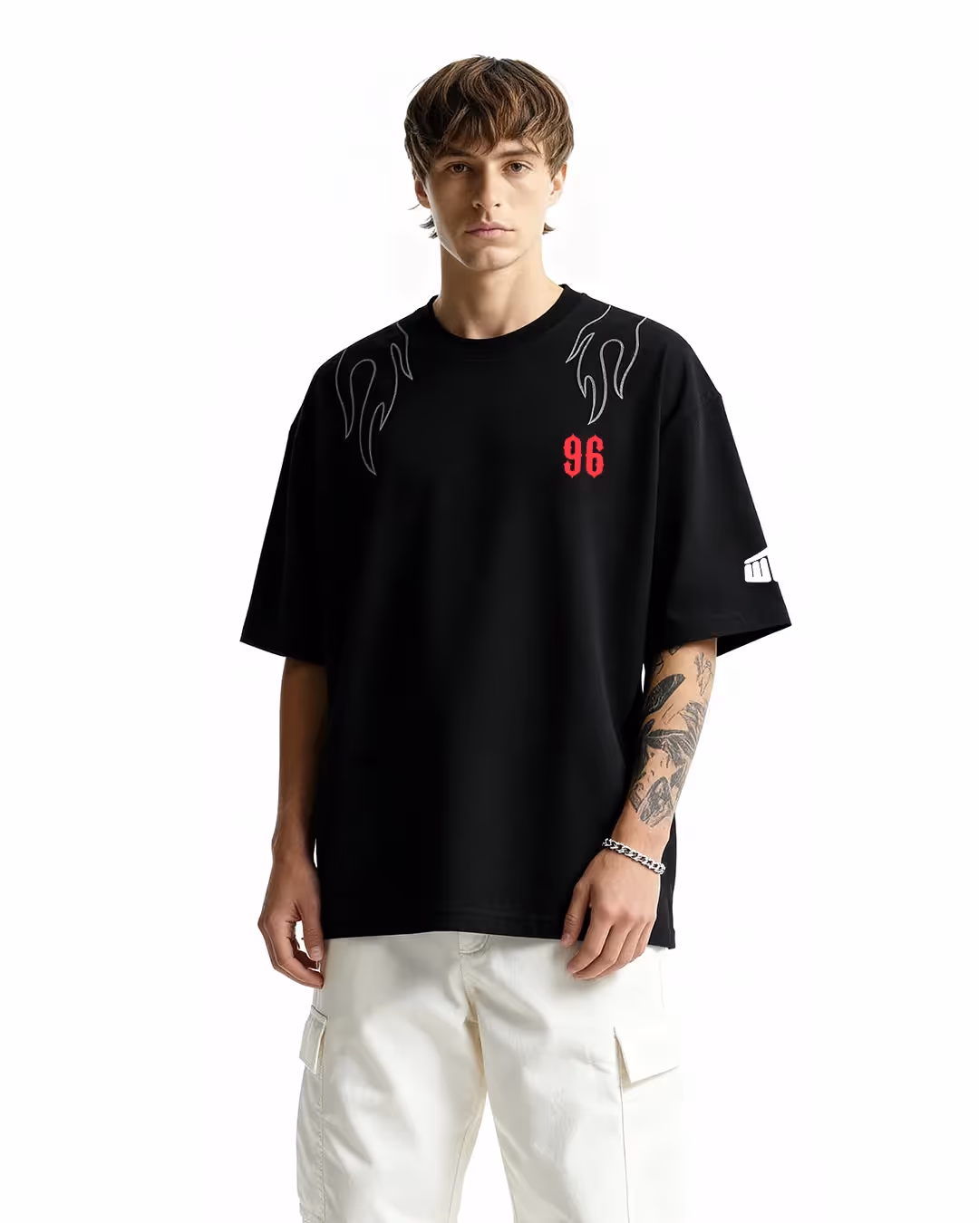 Don't Trip Black Oversized T-shirt image 2