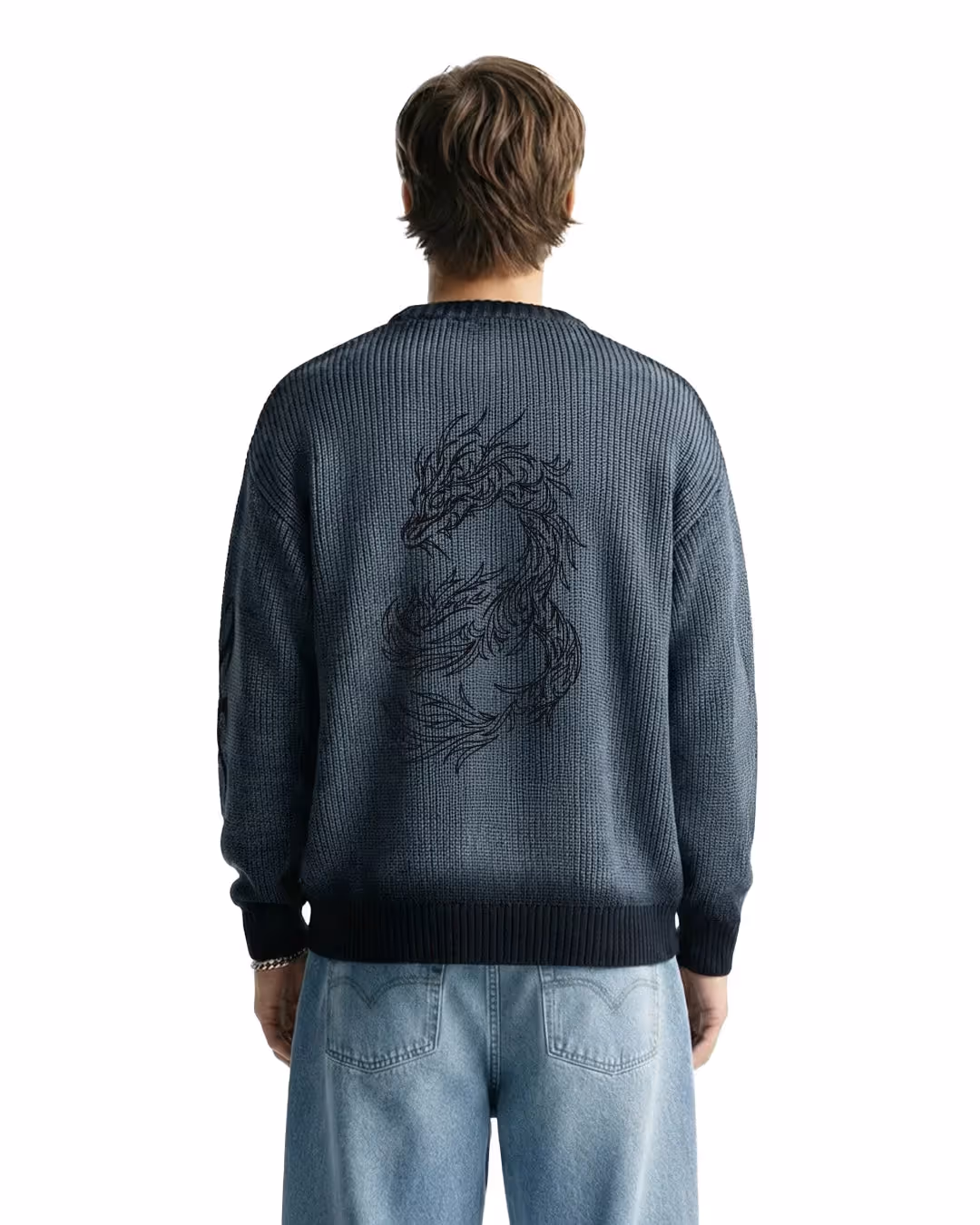 Dragon Eclipse Full Sleeves Knit T-Shirt image 1