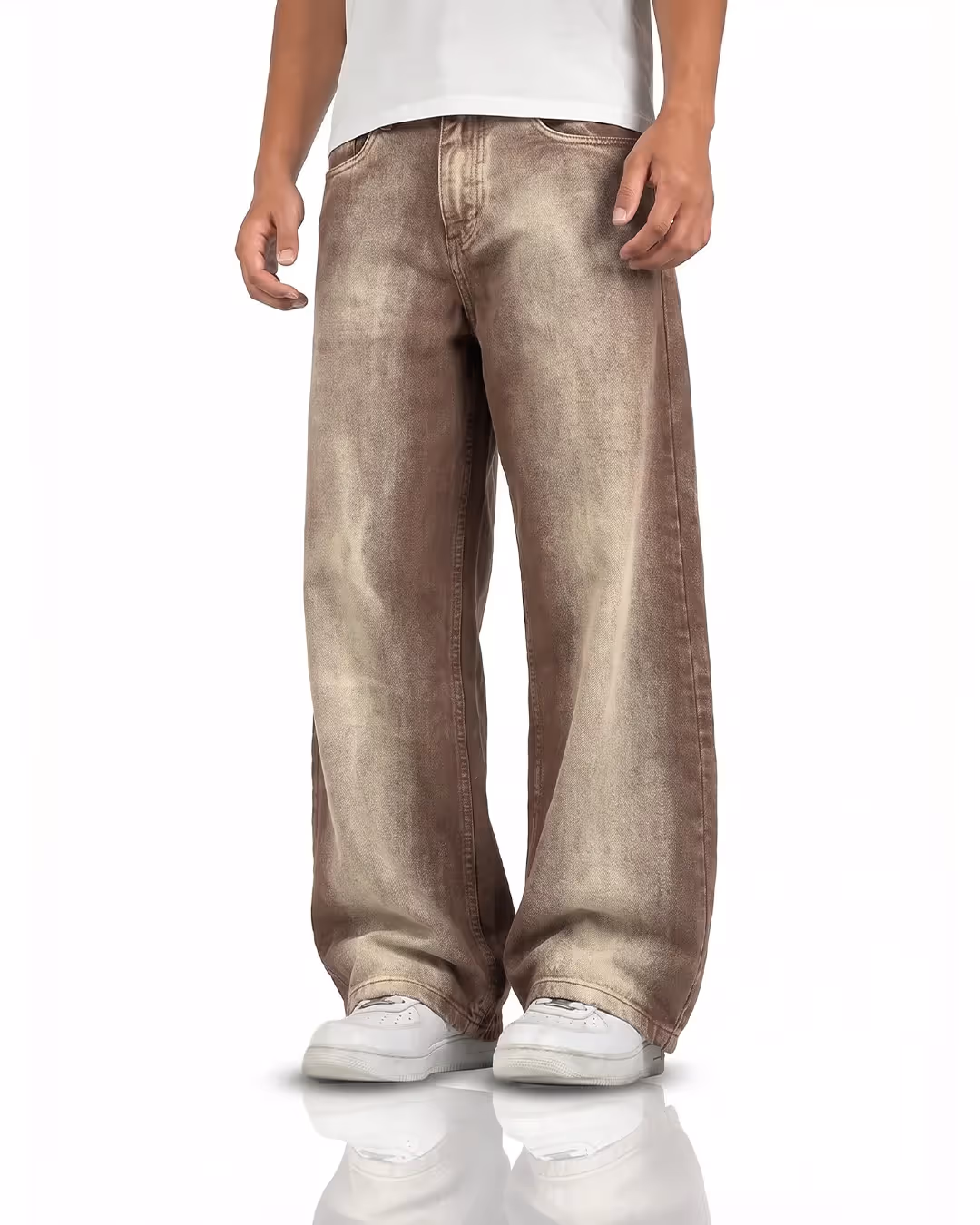 Drift Brown Baggy Jeans image 1