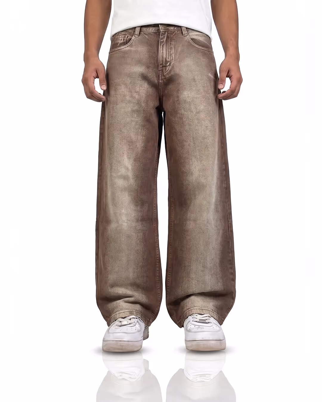 Drift Brown Baggy Jeans image 3