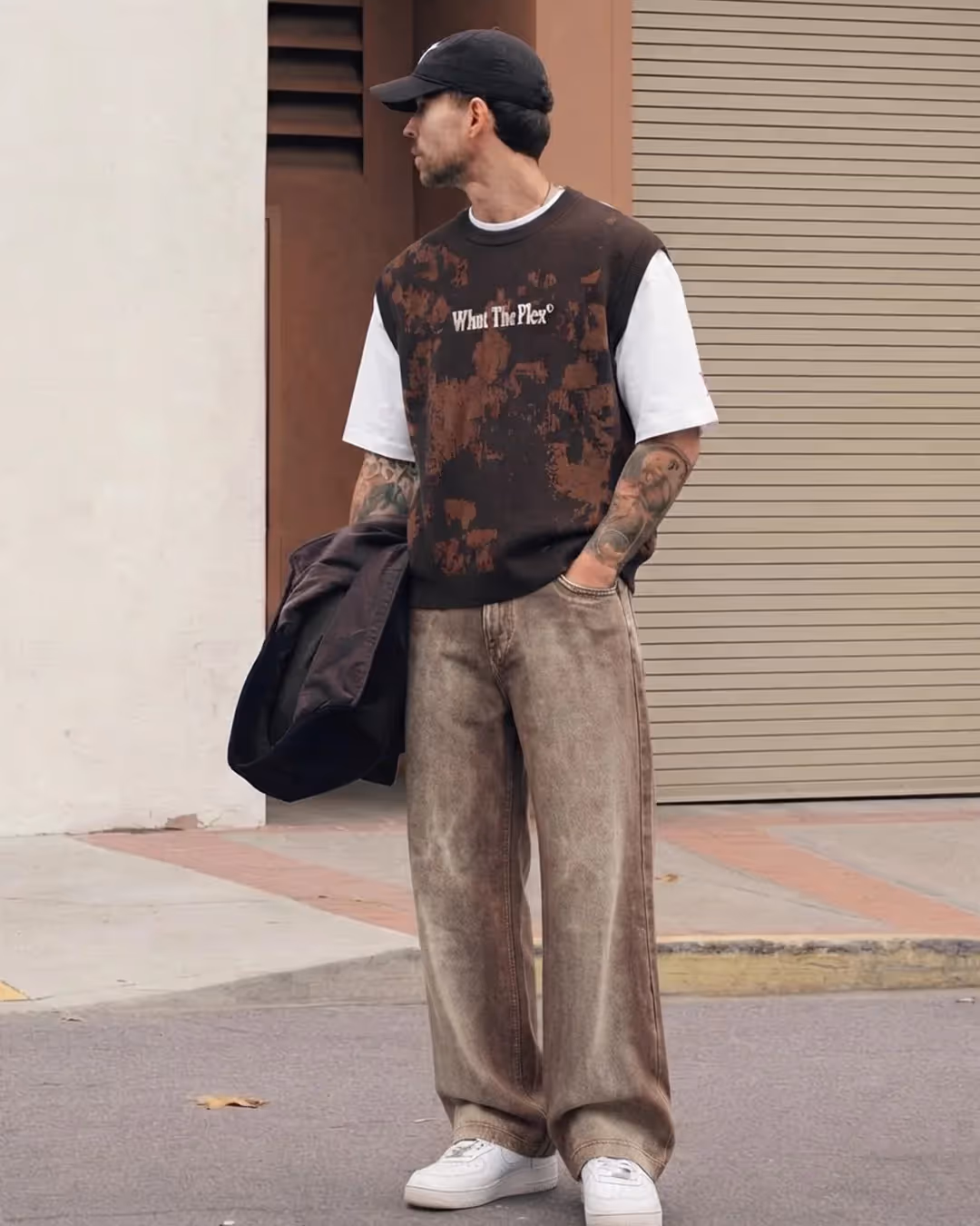 Drift Brown Baggy Jeans image 4